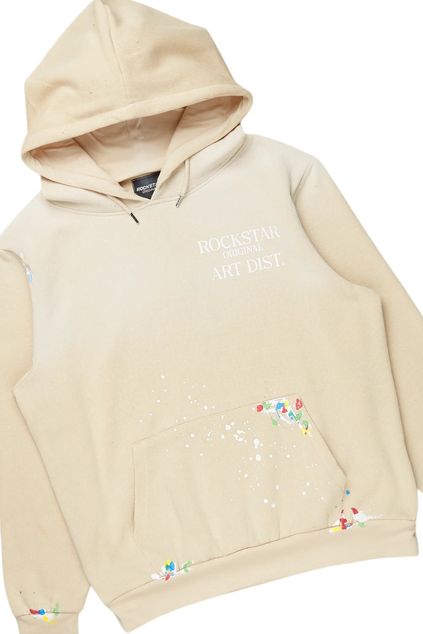 Rockstar Art Dist. Beige/White Super Stacked Pant Set