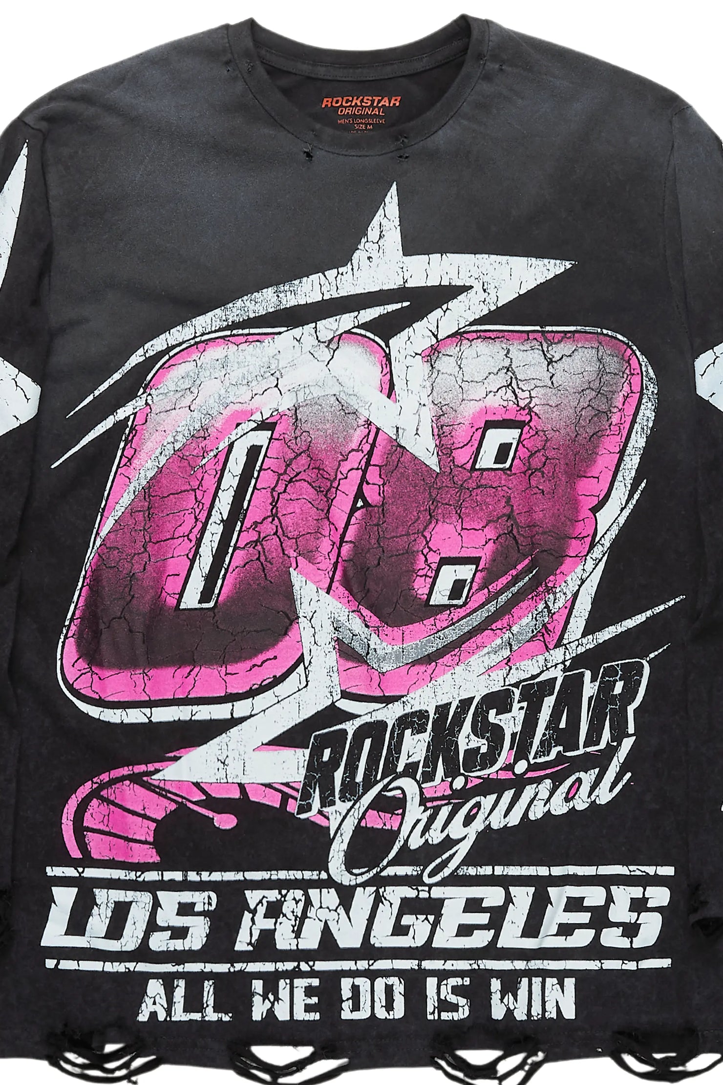 Kastell Vintage Black Long Sleeve Graphic T-Shirt