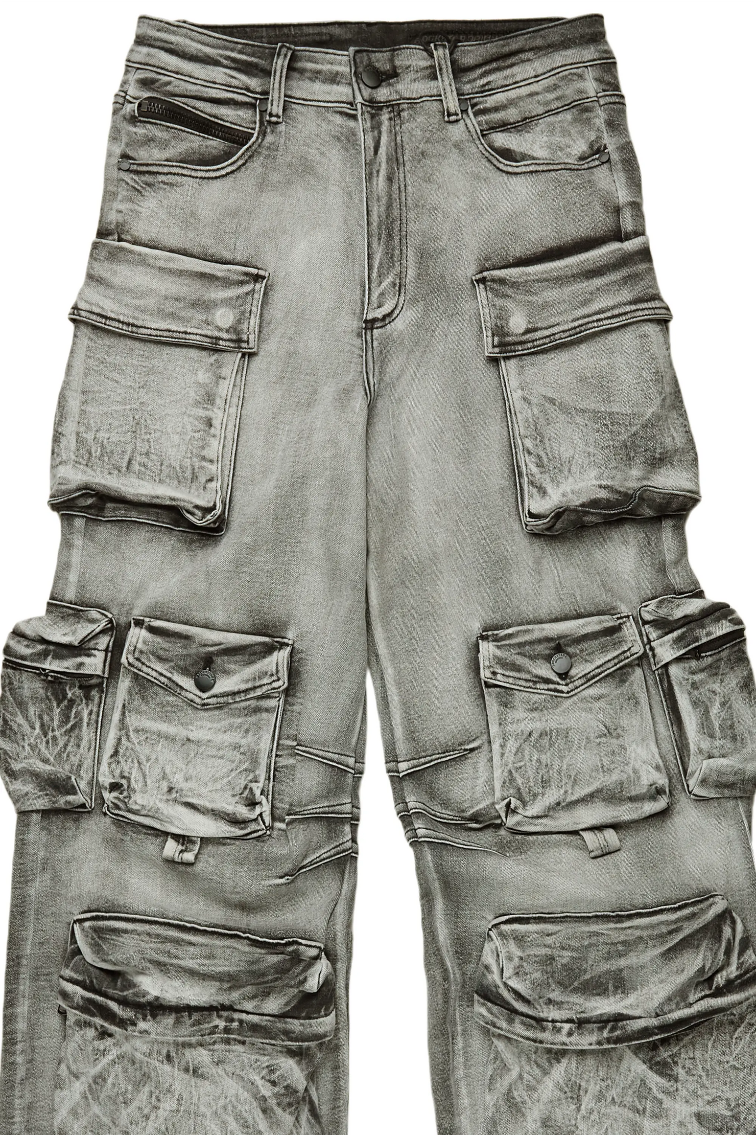 Mahesh Grey Baggy Cargo Jean