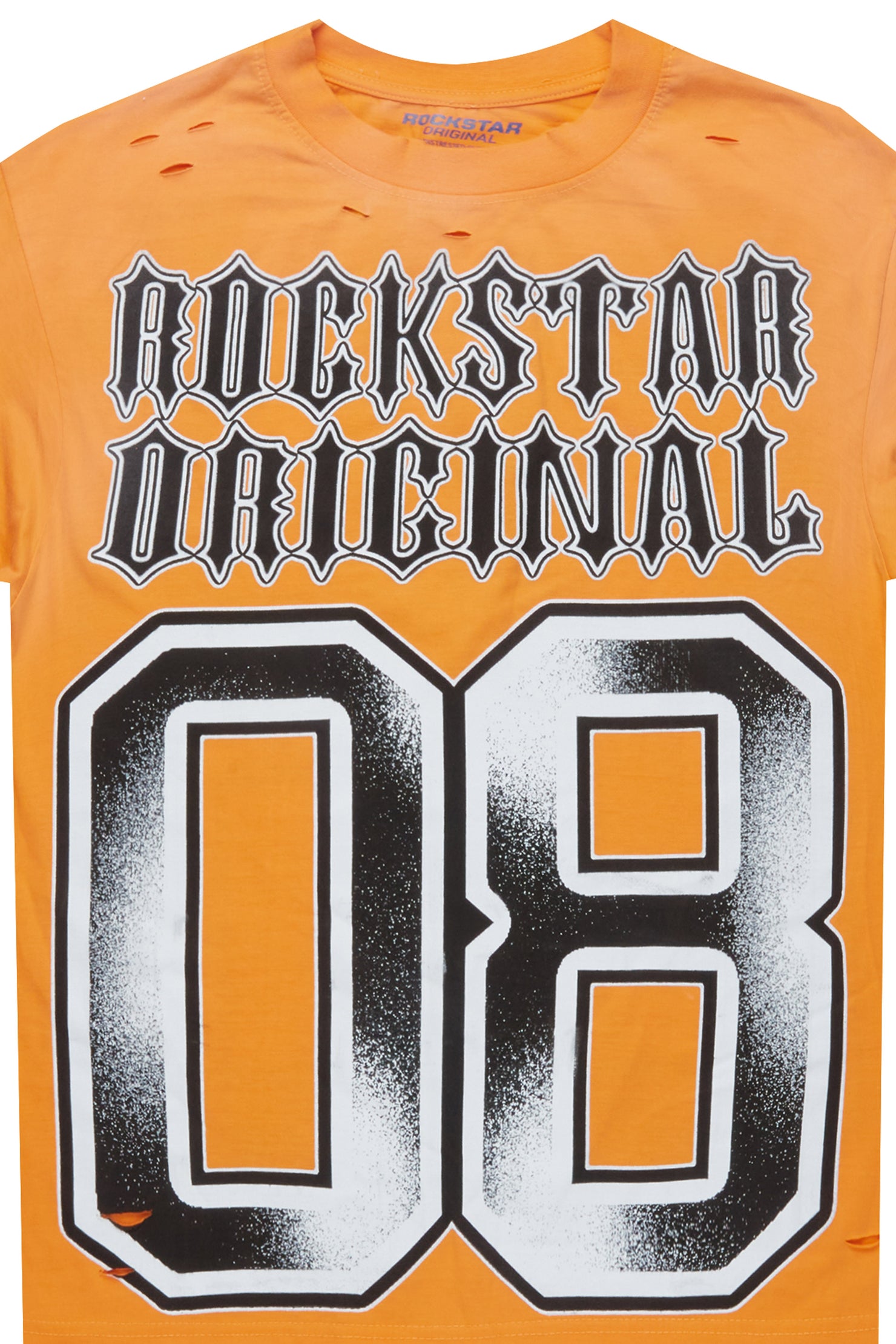 Alim Orange Oversized Graphic T-Shirt