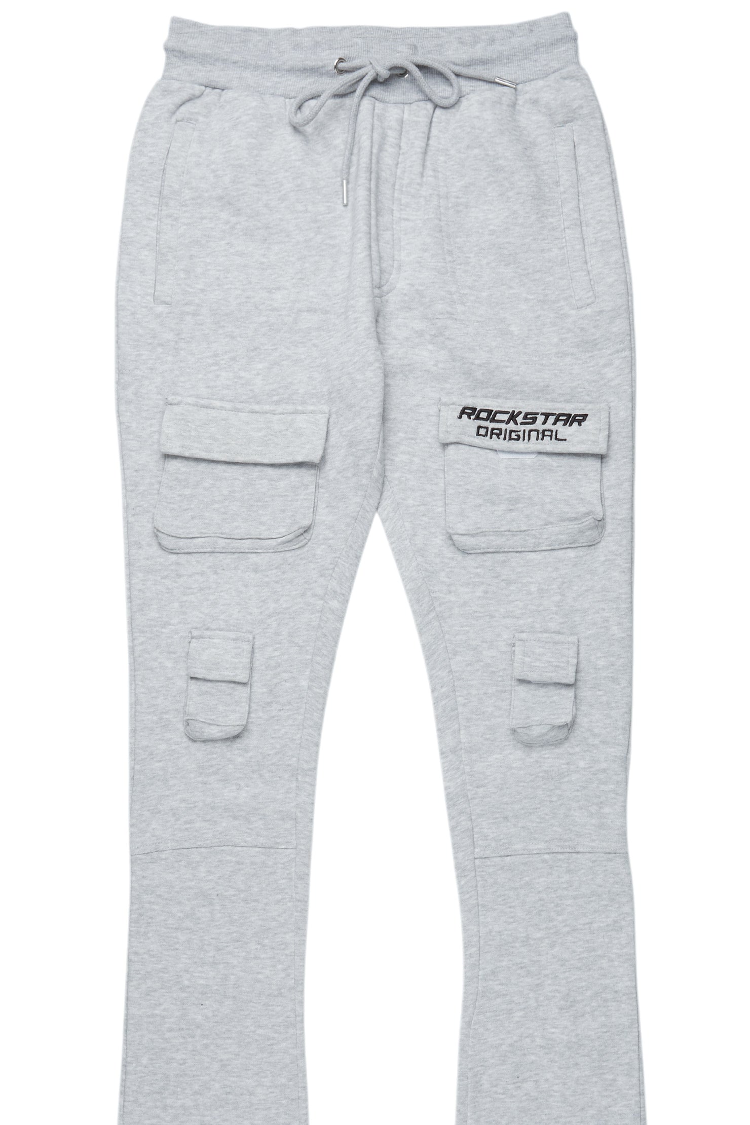 Connor Grey Stacked Flare Track Pant