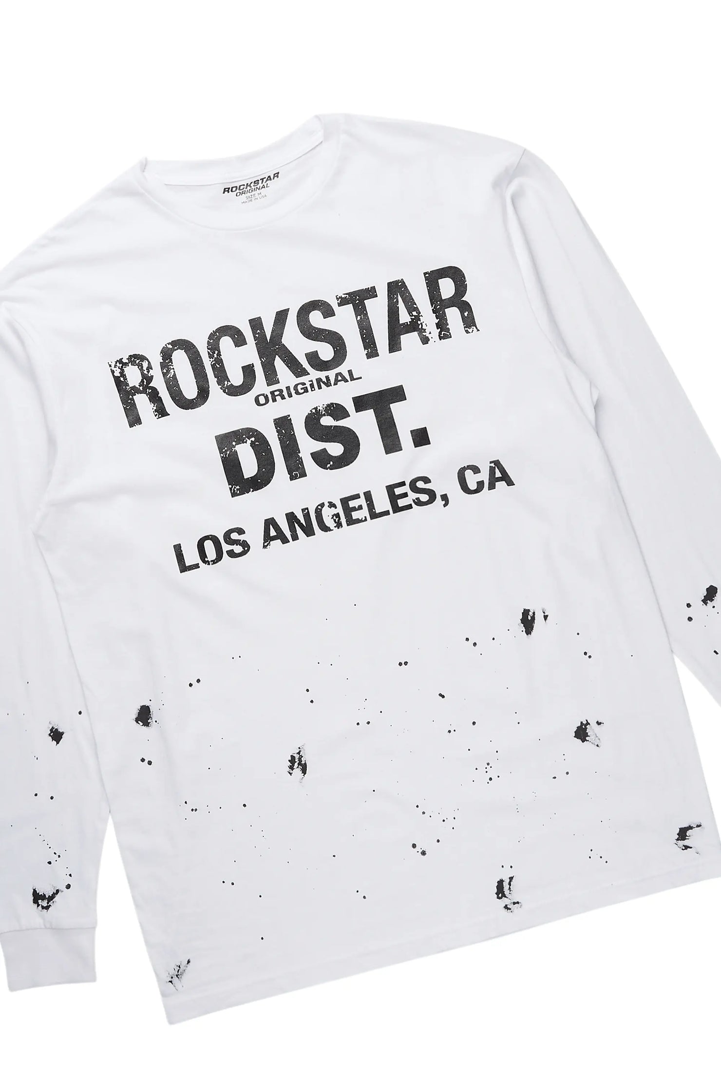 Scottie White/Grey Long Sleeve T-Shirt/Baggy Pant Set