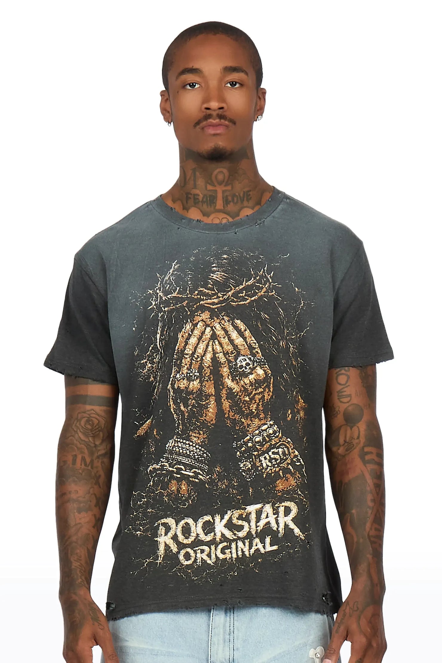 Sorrell Charcoal Oversized Graphic T-Shirt