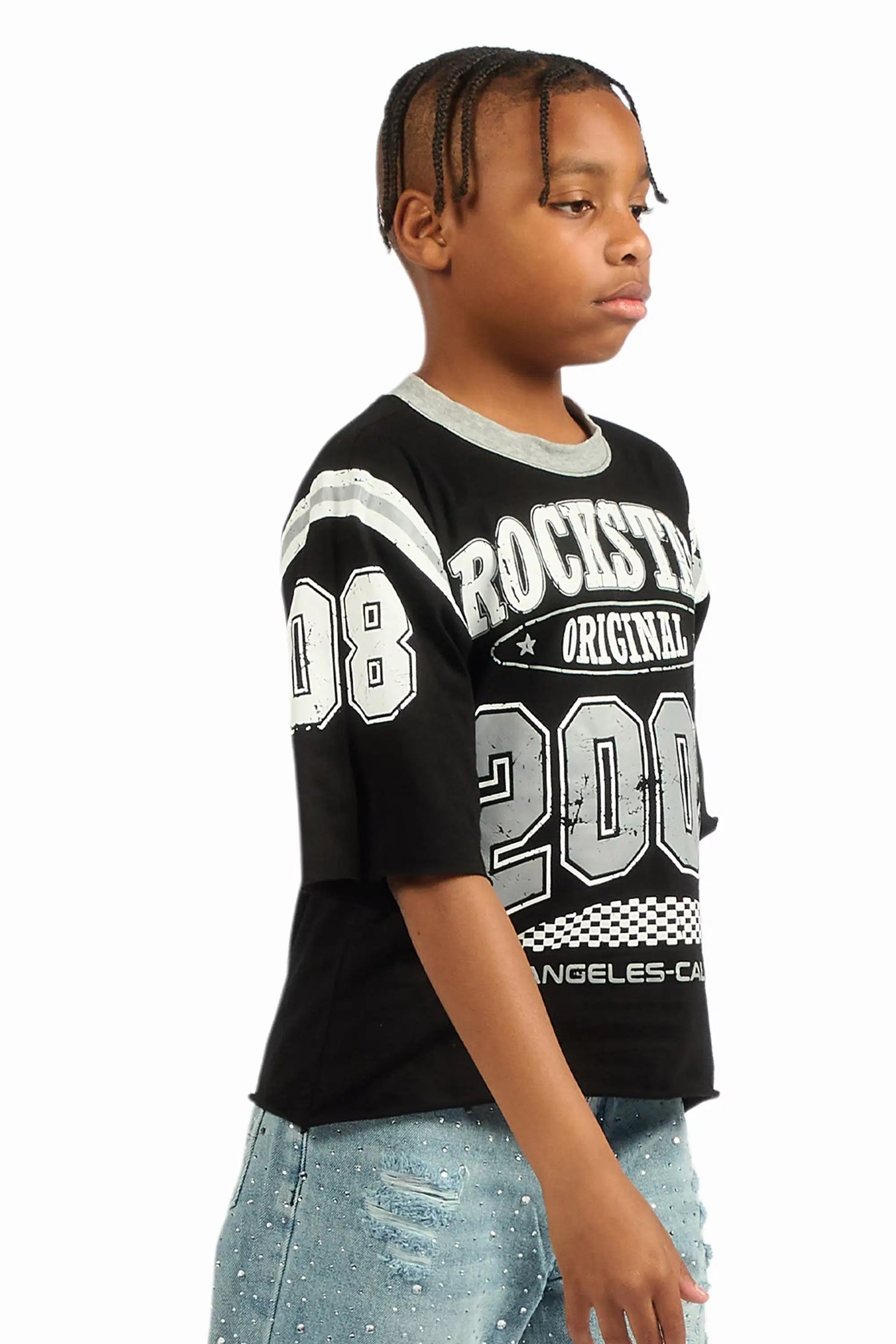 Boys Jaren Black Jersey Tee