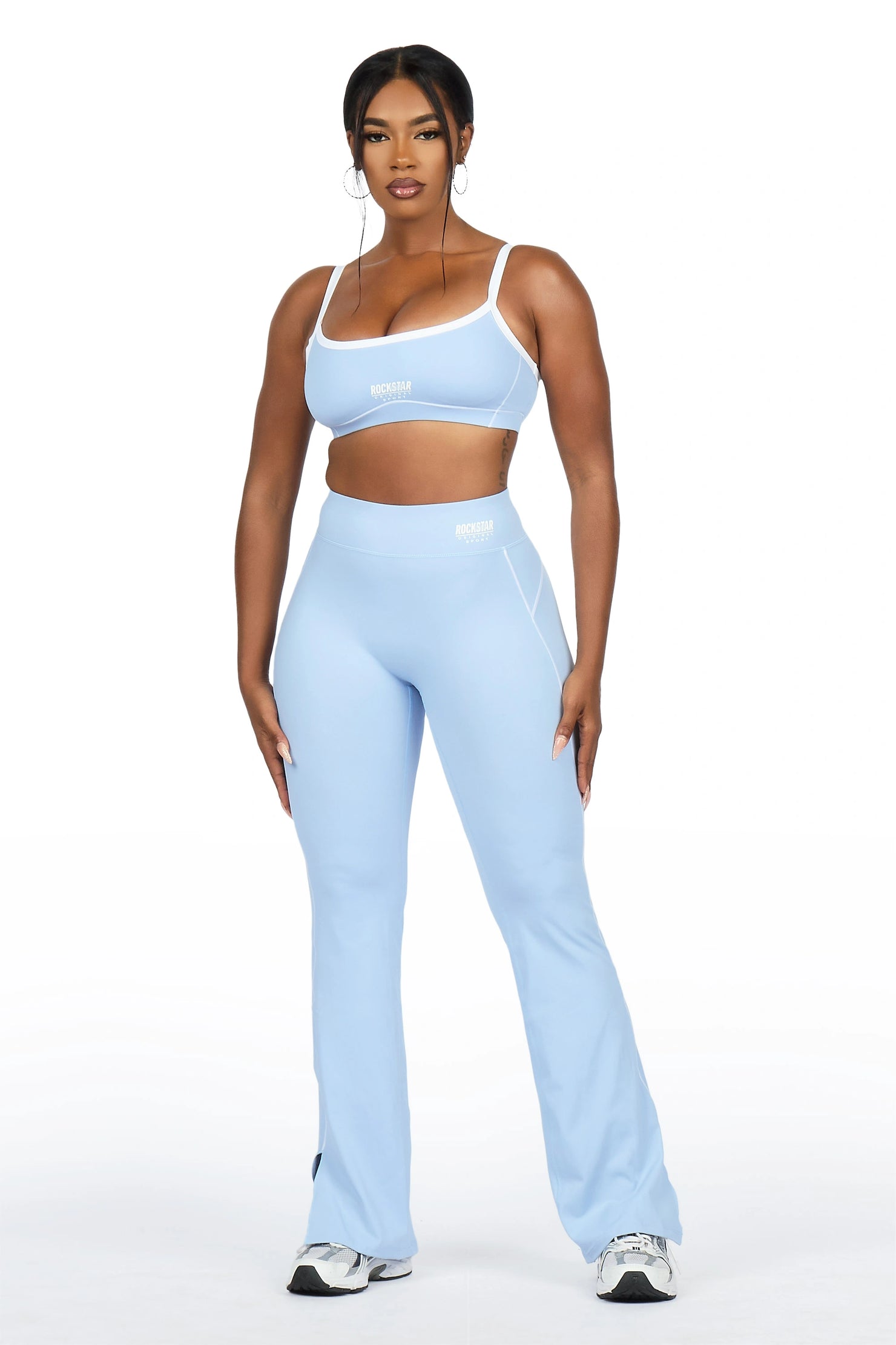 Keilana Blue Active Flare Pant Set