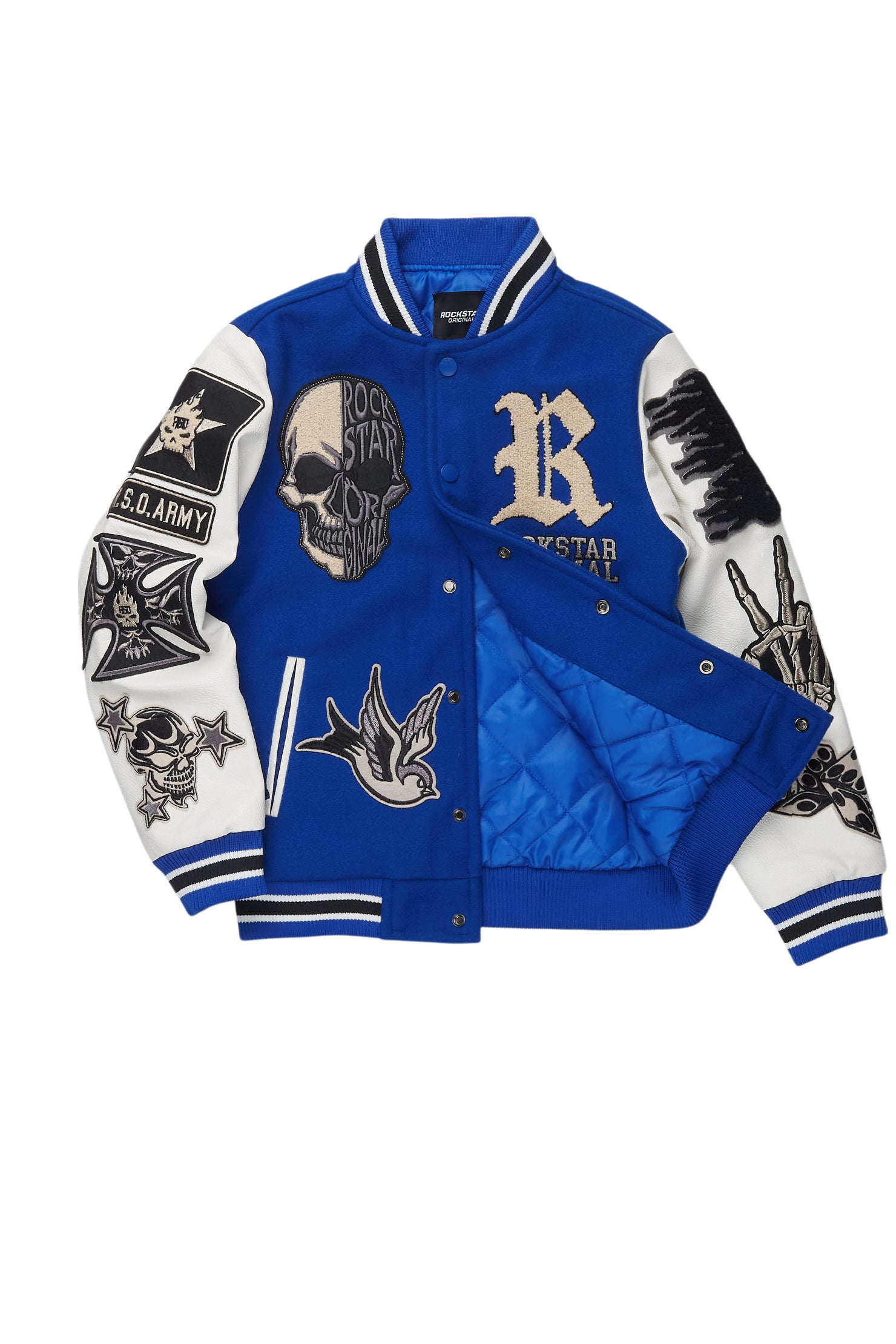 Boys Vidar 2.0  Royal Blue Varsity Jacket