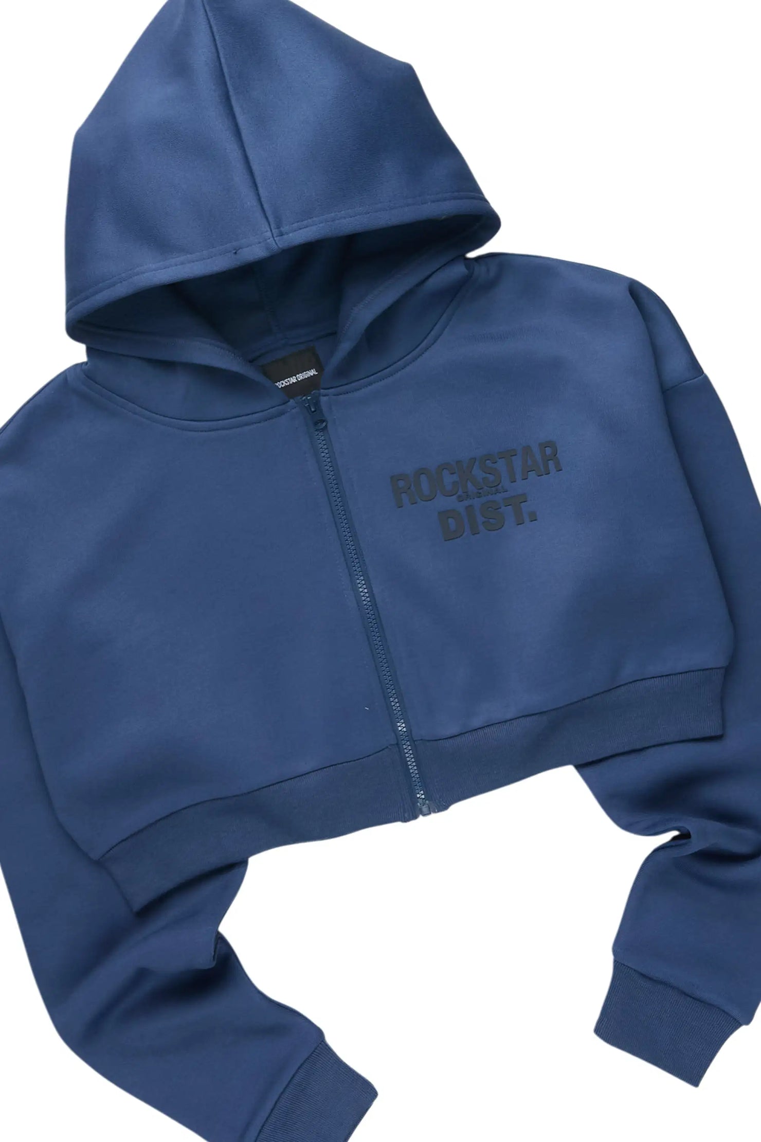 Mauricia Navy Crop Baggy Track Set