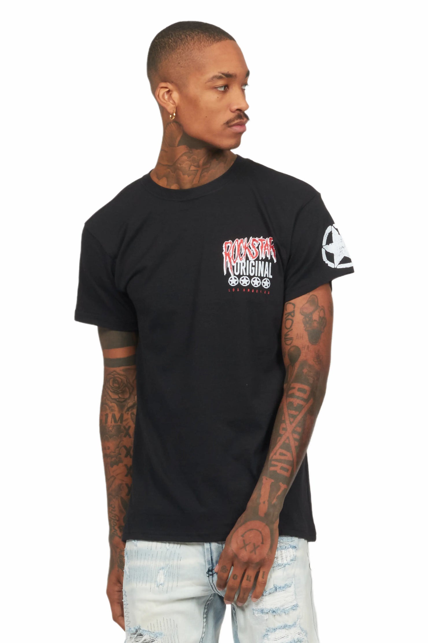Wizzurd Black Graphic T-Shirt