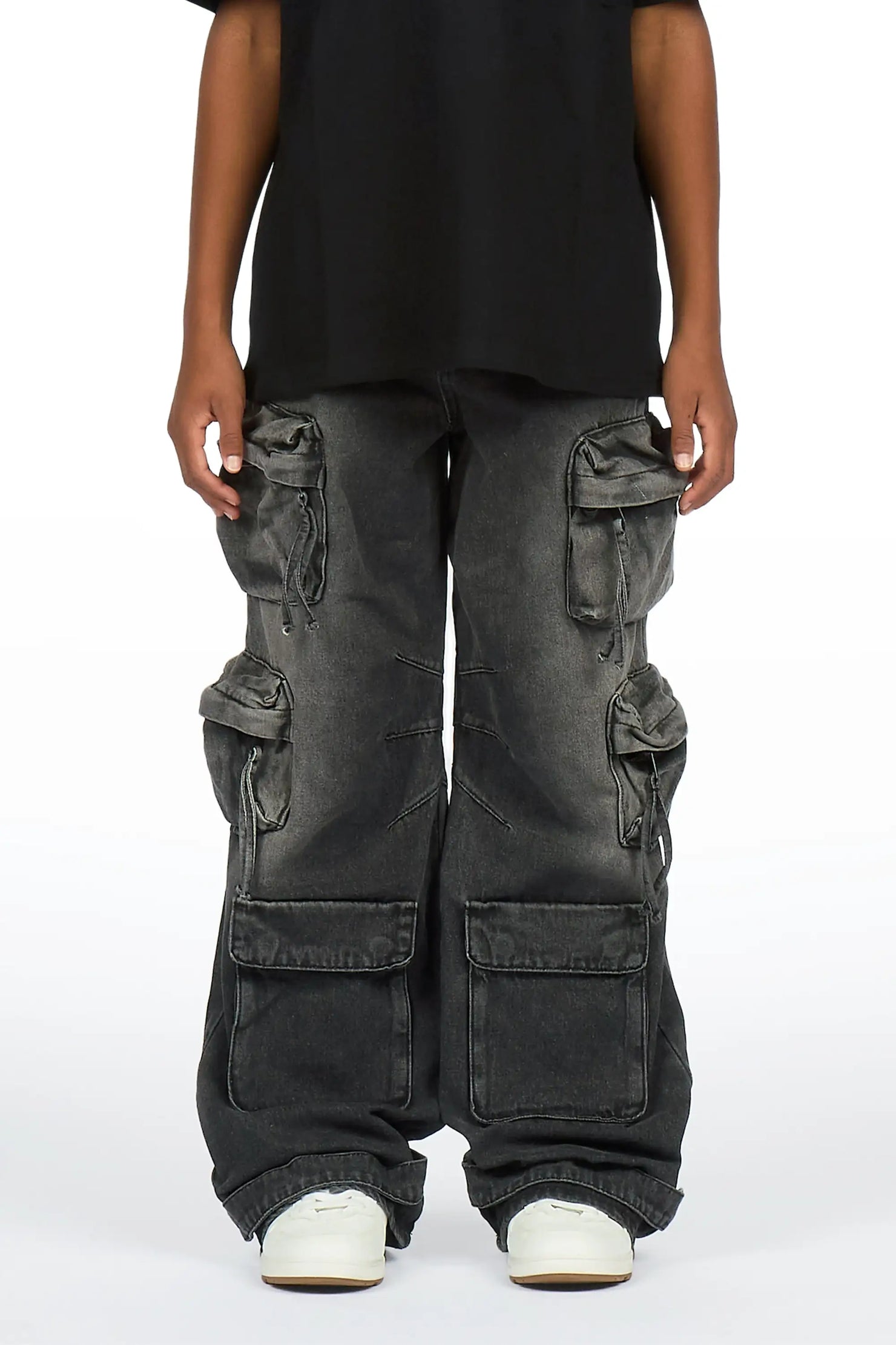 Boys Lenz Black Baggy Fit Jean
