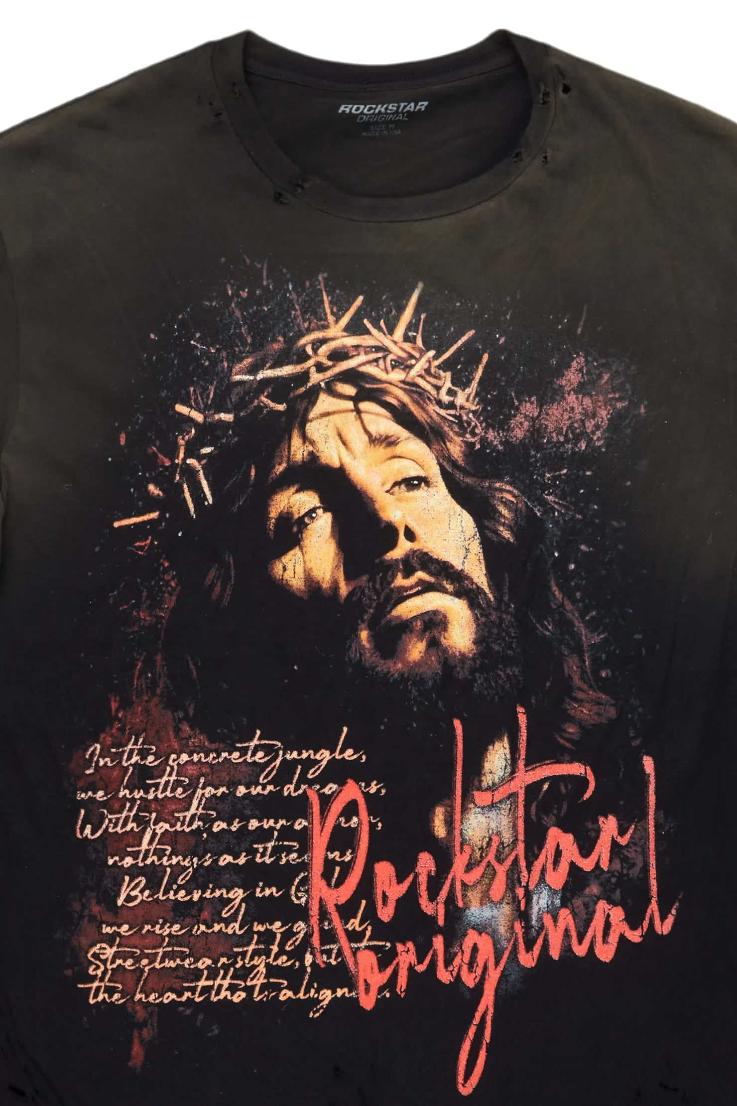 Egas Black Graphic Oversized T-Shirt