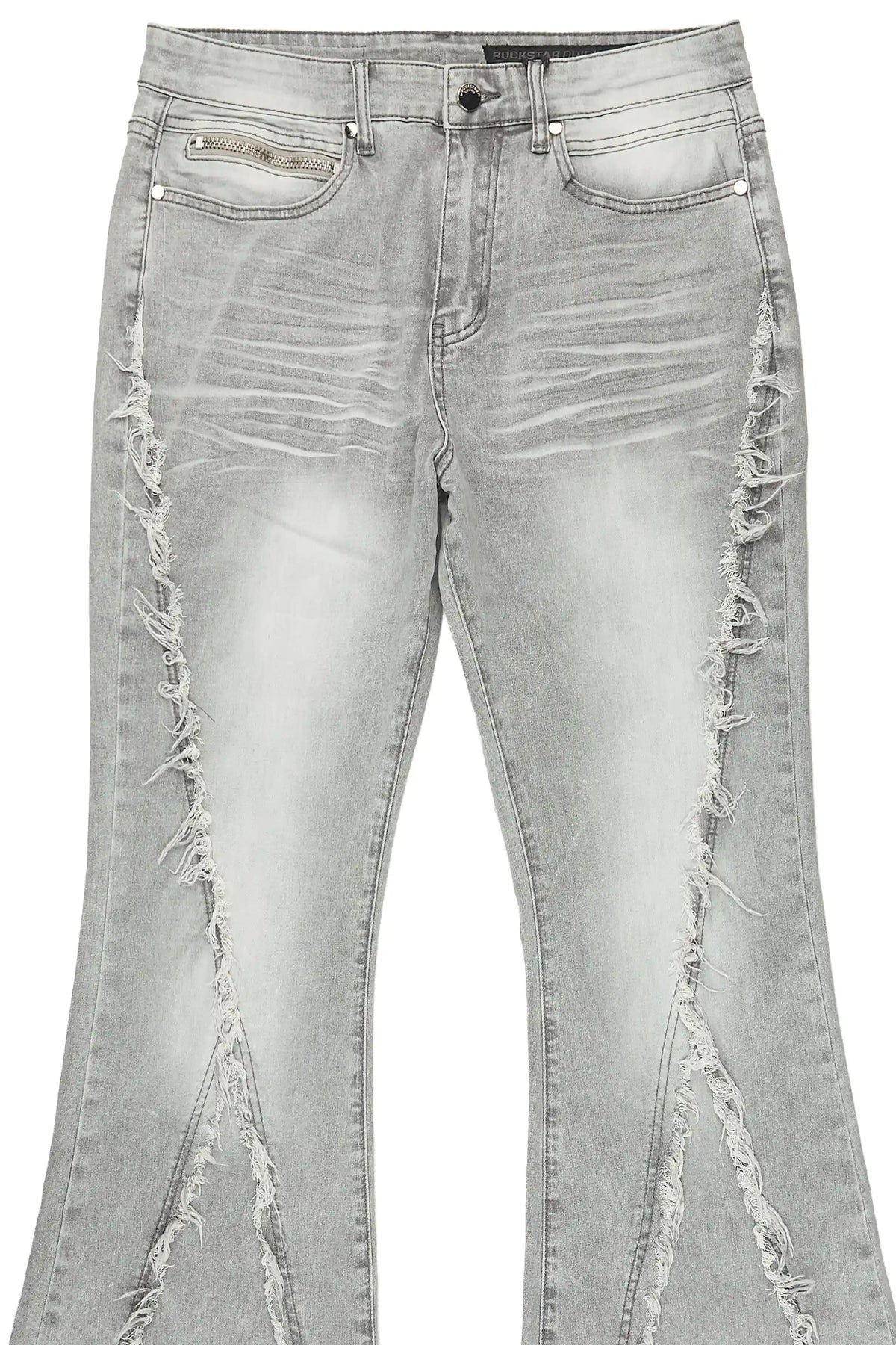 Vane Dark Grey Stacked Super Flare Jean
