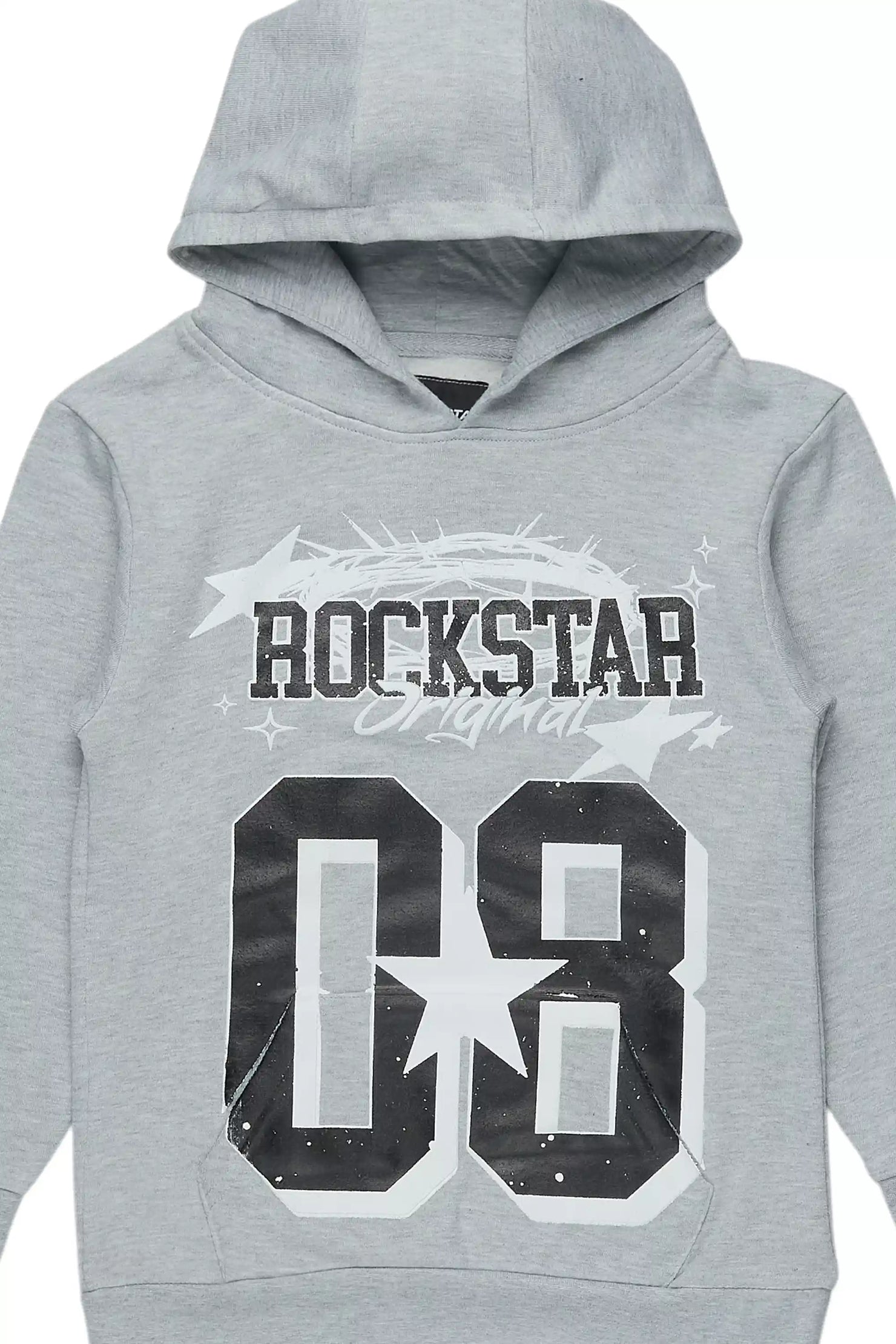 Boys Allstar Grey/Black Graphic Hoodie