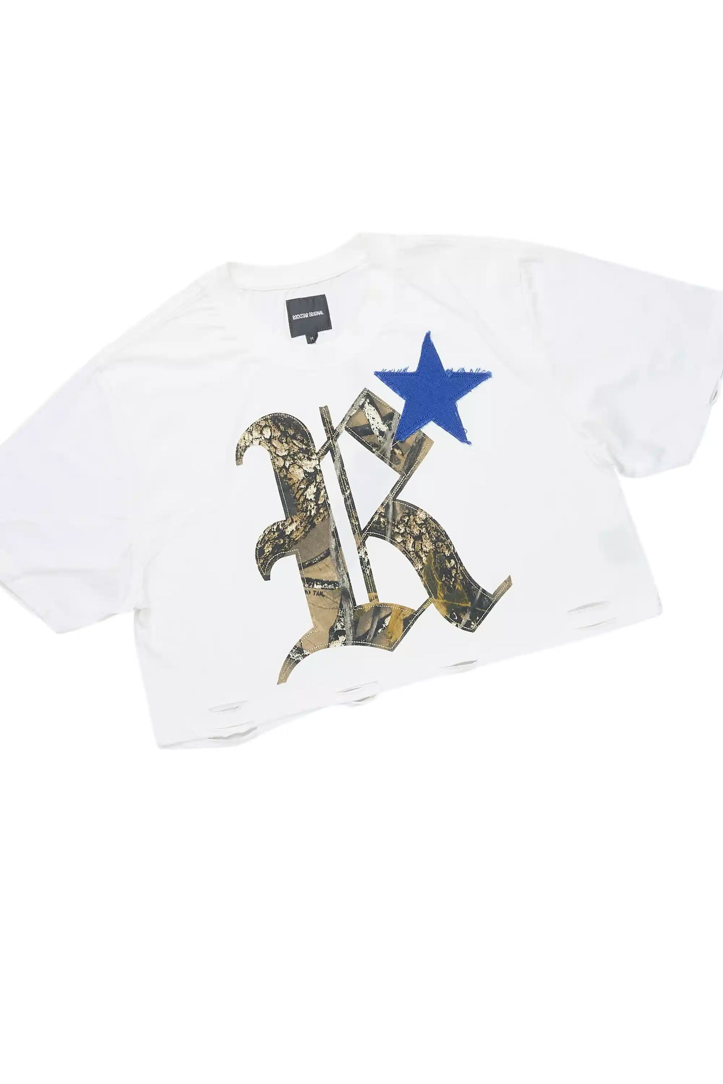 Delgera White/Royal Blue T-Shirt Trackset