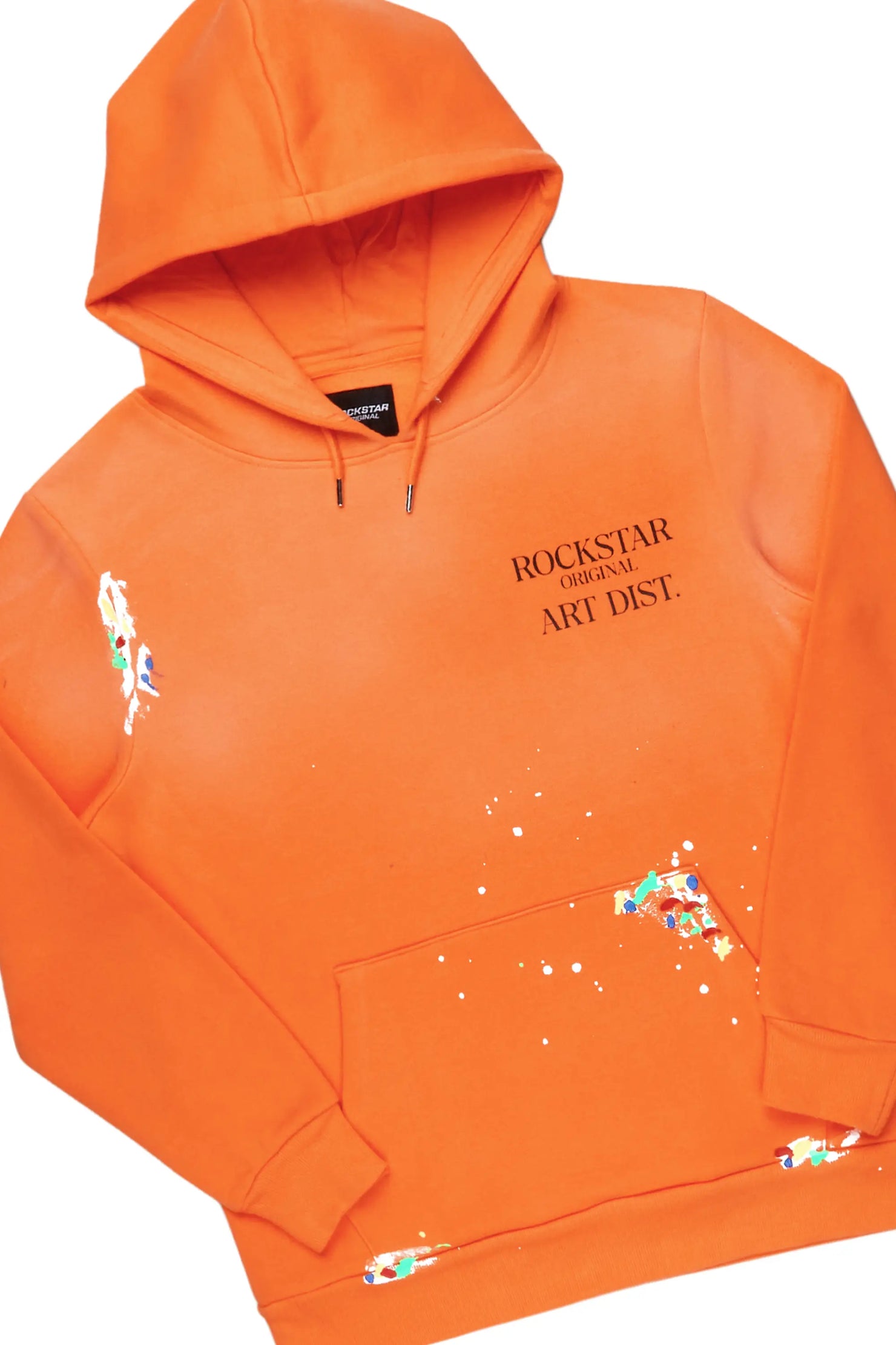 Rockstar Art Dist. Orange/Black Super Stacked Pant Set