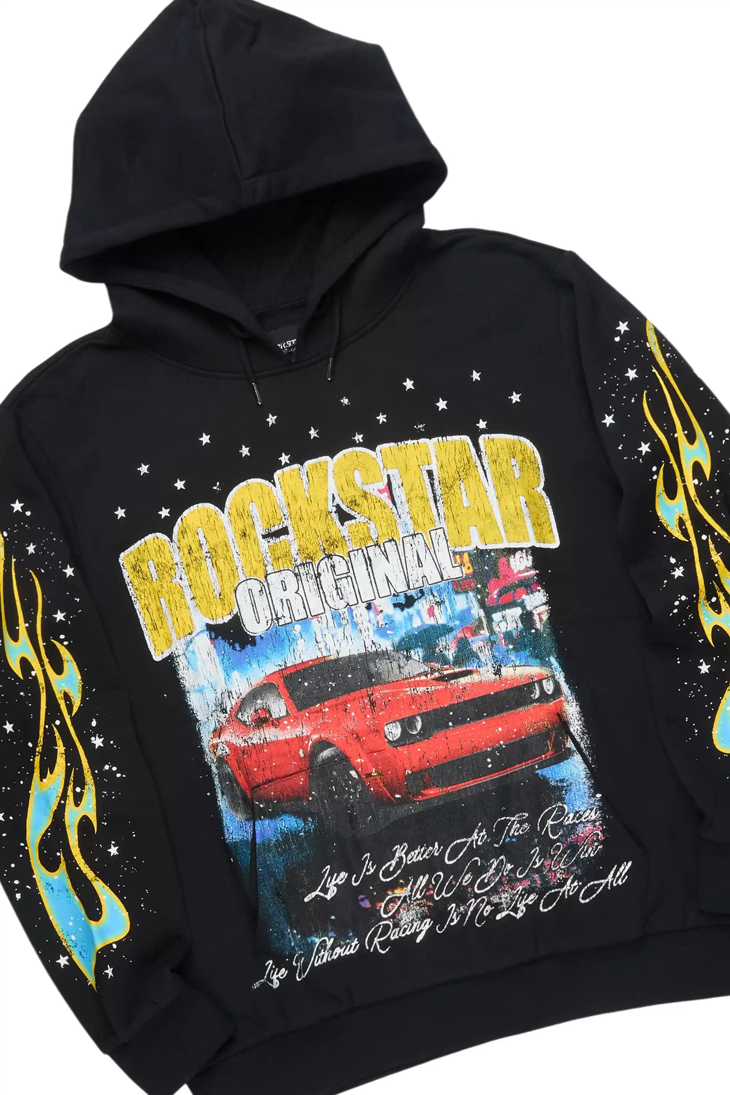 Tokyo Car Black Hoodie Stacked Track Set