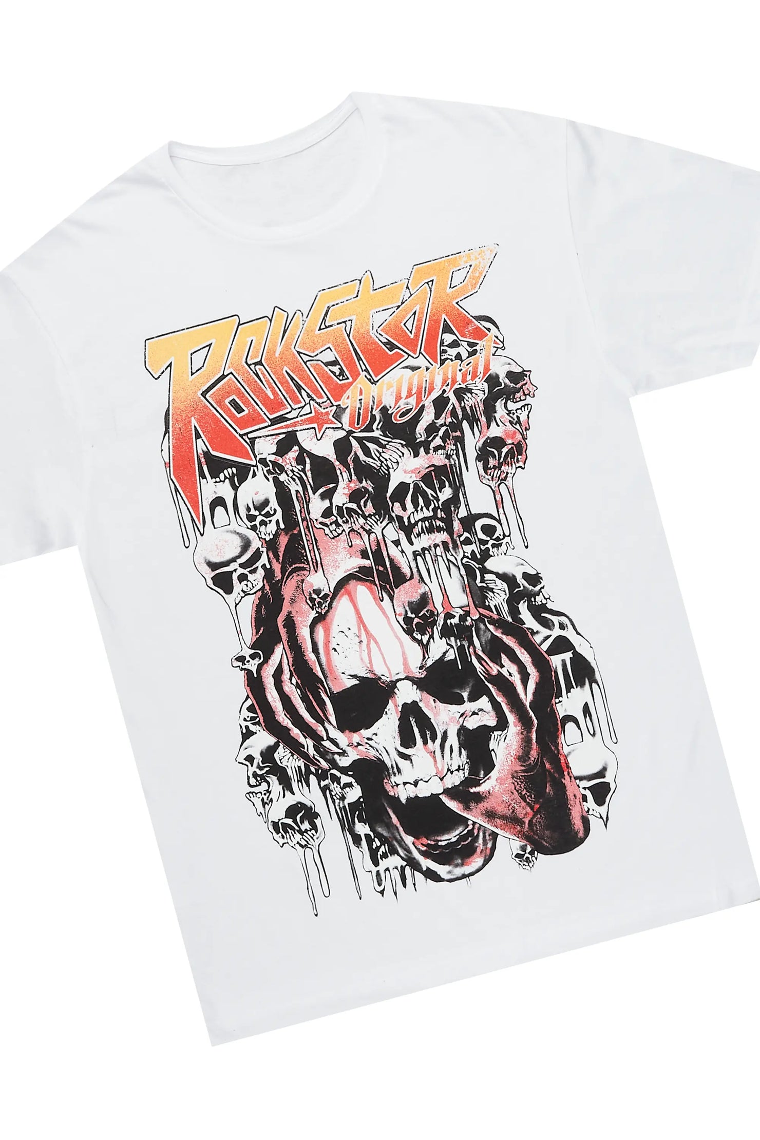 Grady White/Beige T-Shirt/Stacked Flare Track Set