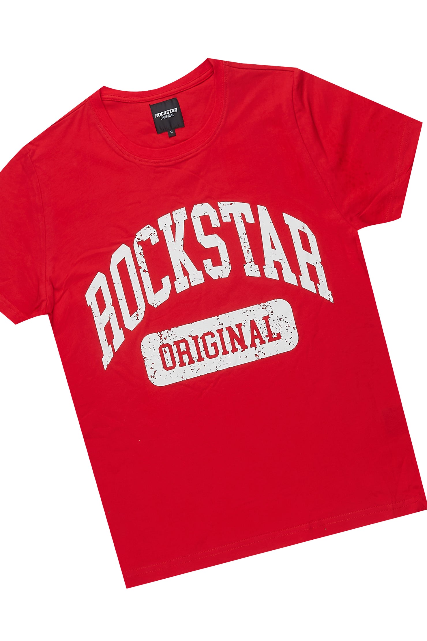 Boys Members Red T-Shirt/Short Set