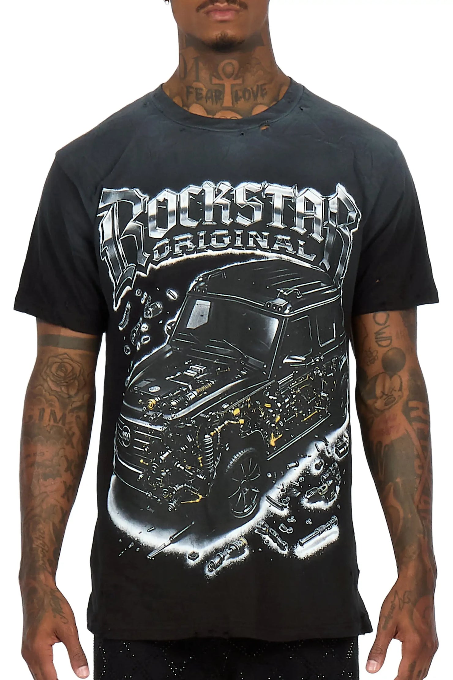 Mazon Black Oversized Graphic T-Shirt
