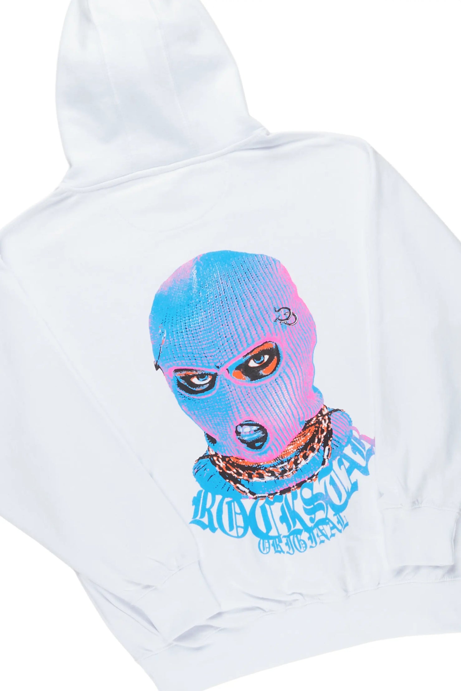 Murdra White/Blue Hoodie Track Set