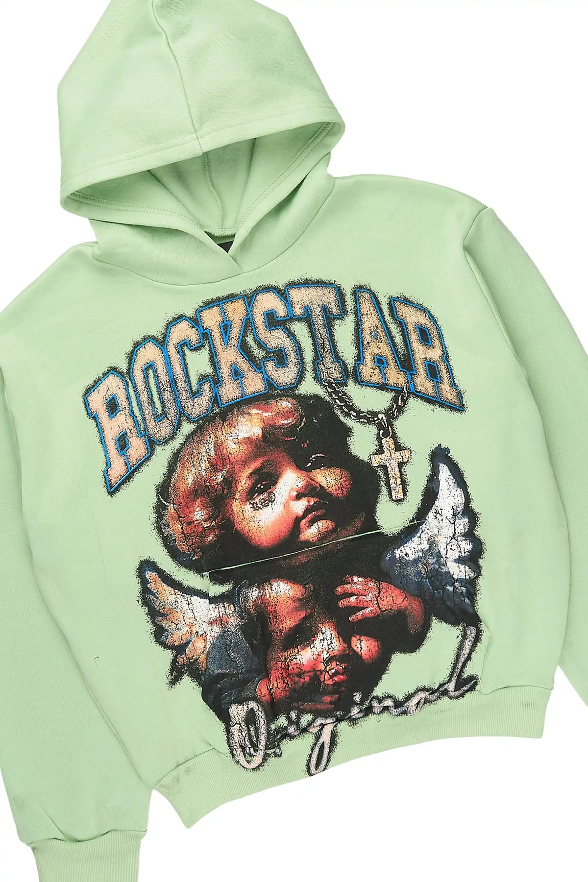 Girls Jovala Sage Hoodie/Stacked Flare Track Set