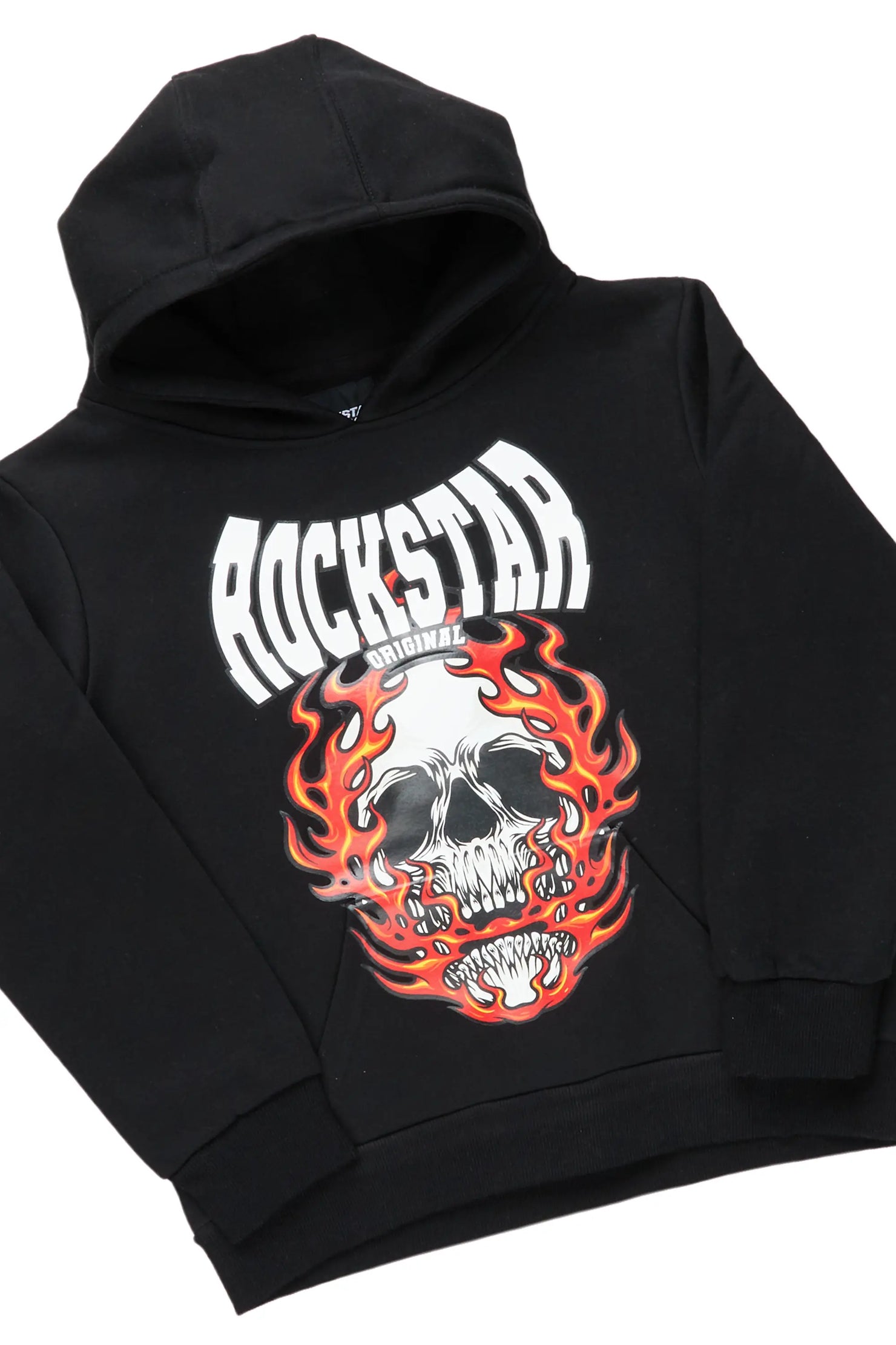 Boys Kash Black Slim Fit Track Set