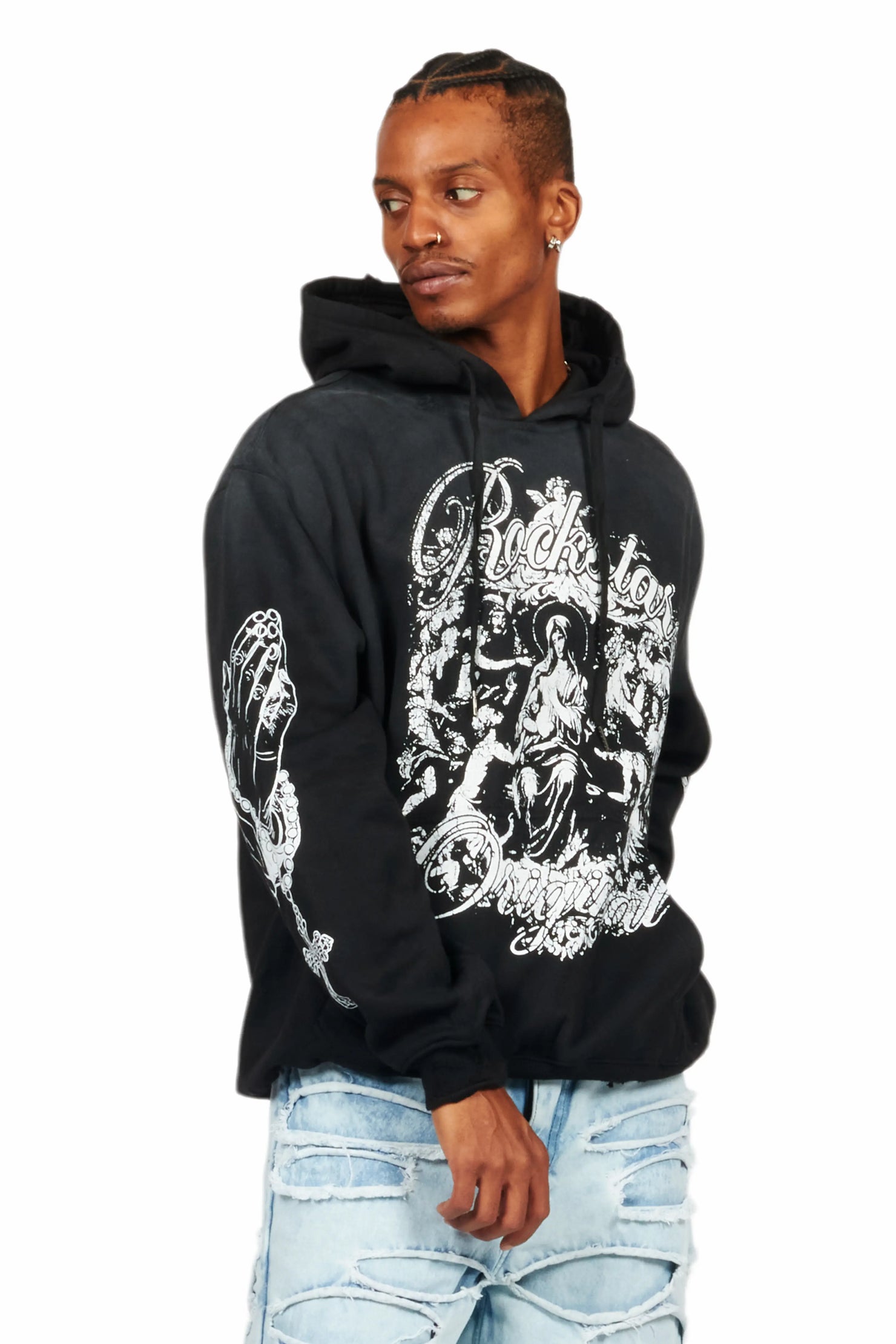 Vamp Black Graphic Hoodie