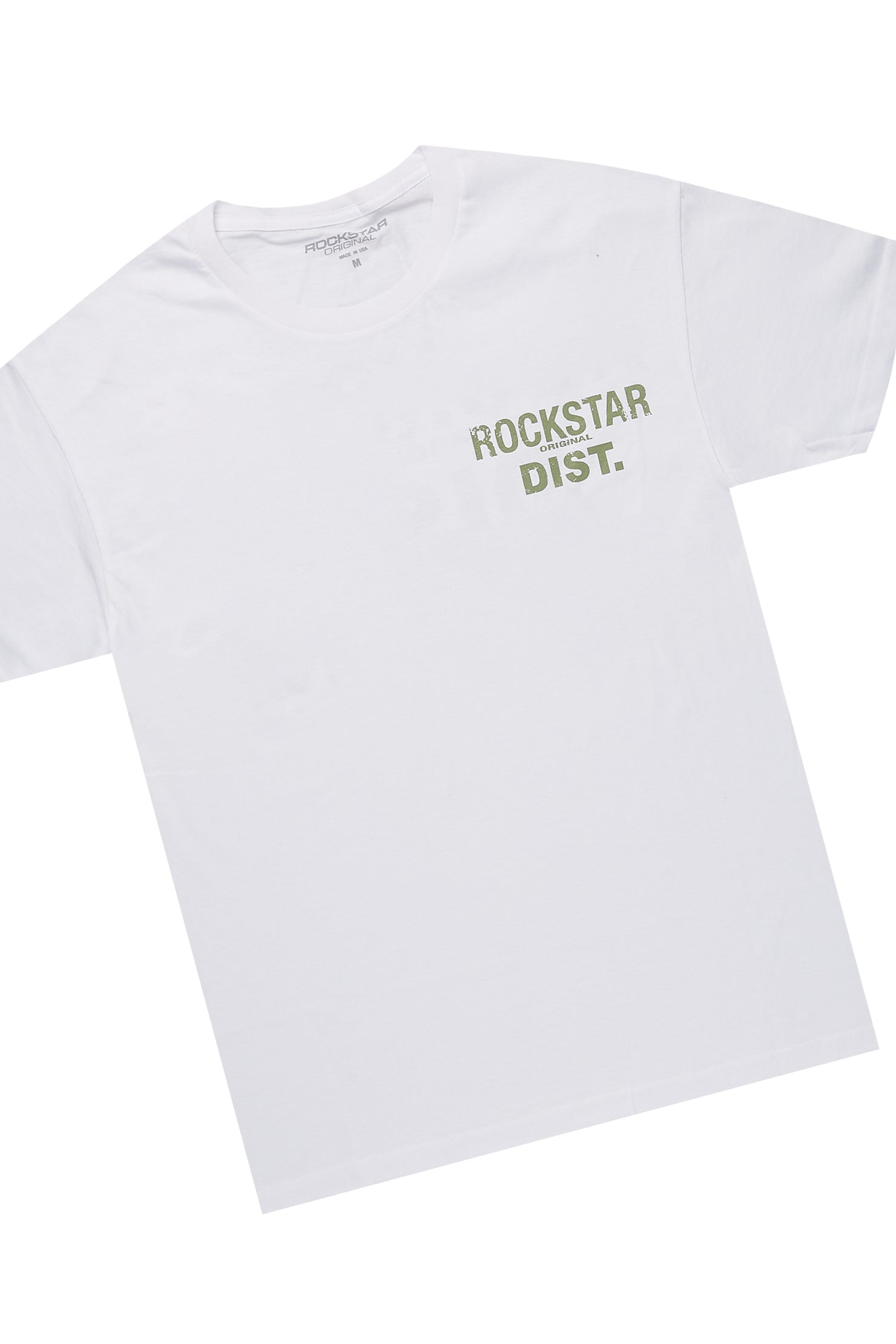 Lake White/Green T-Shirt & Denka Dark Blue Slim Jean Bundle