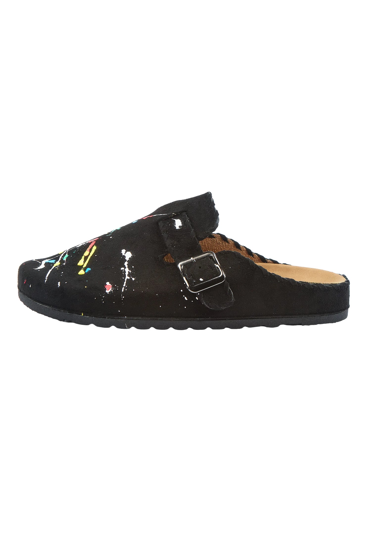 Dazia Black Painted Mules