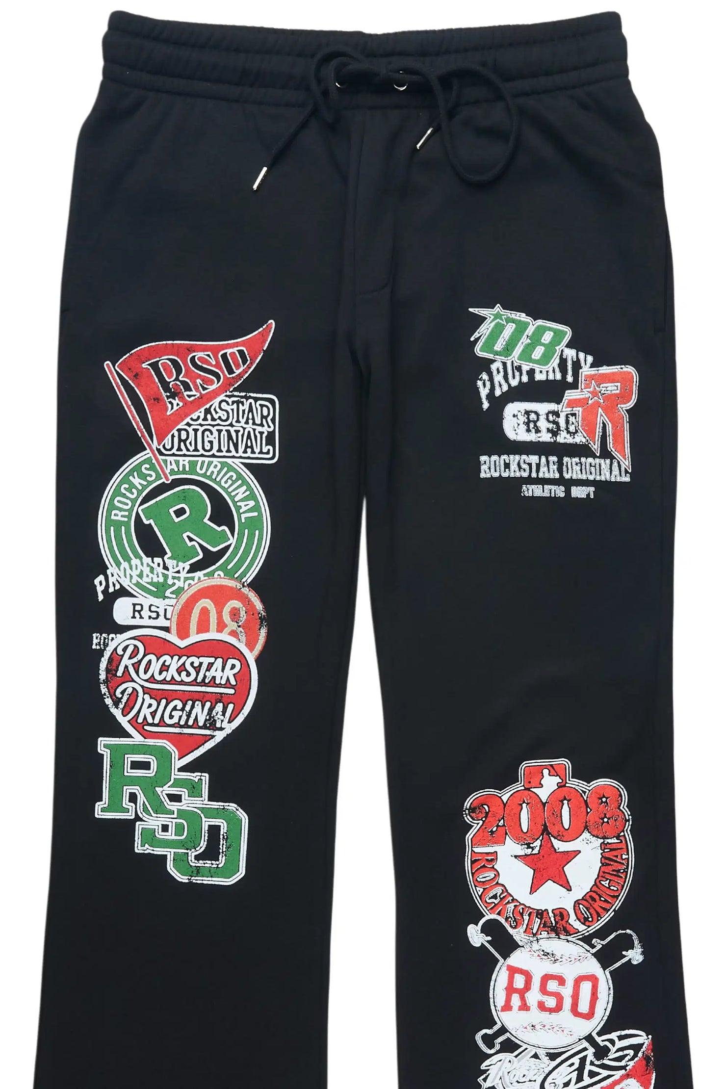 Syrix Black/Multi Relaxed Track Pant