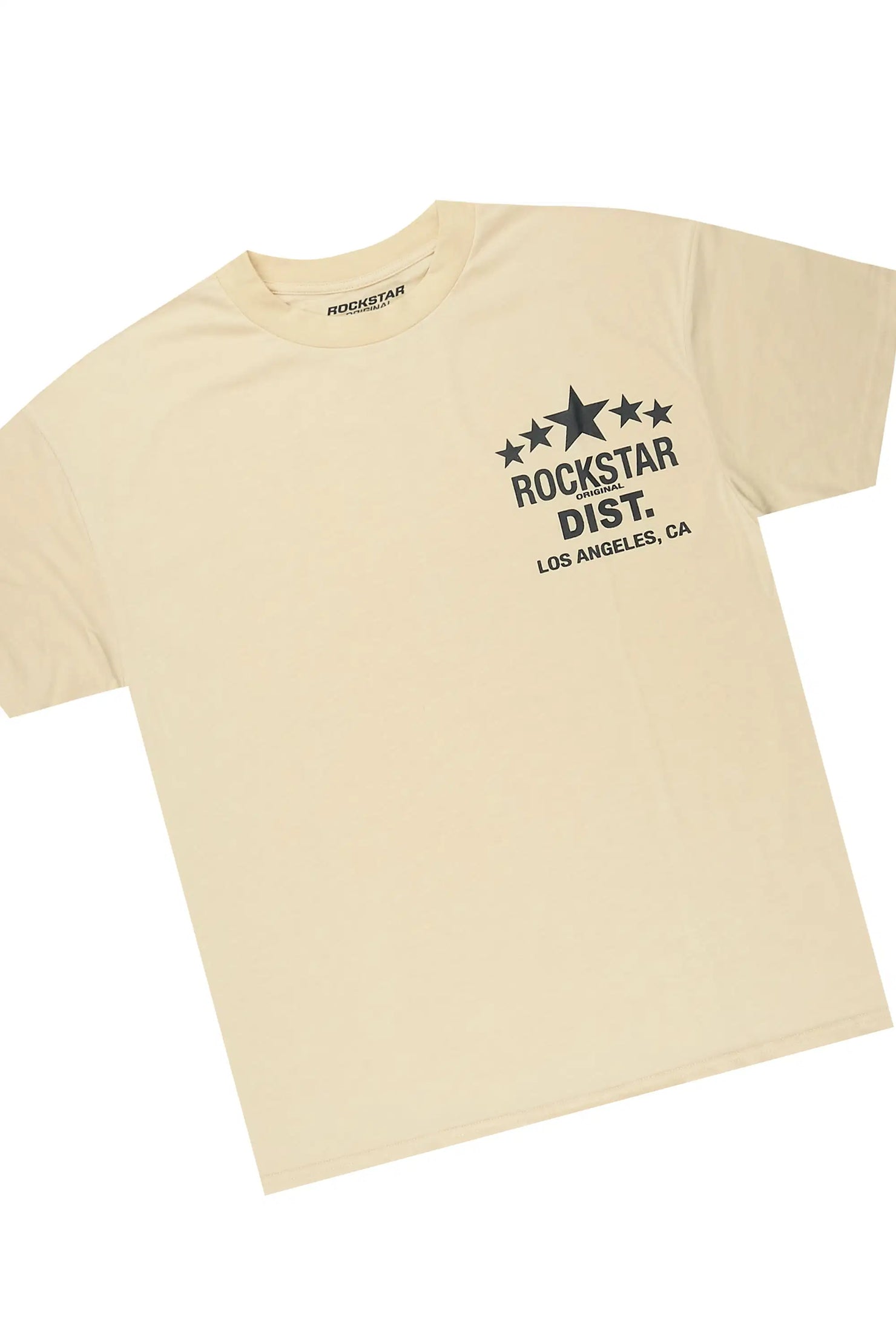 Starlake Beige Graphic T-Shirt/Short Set