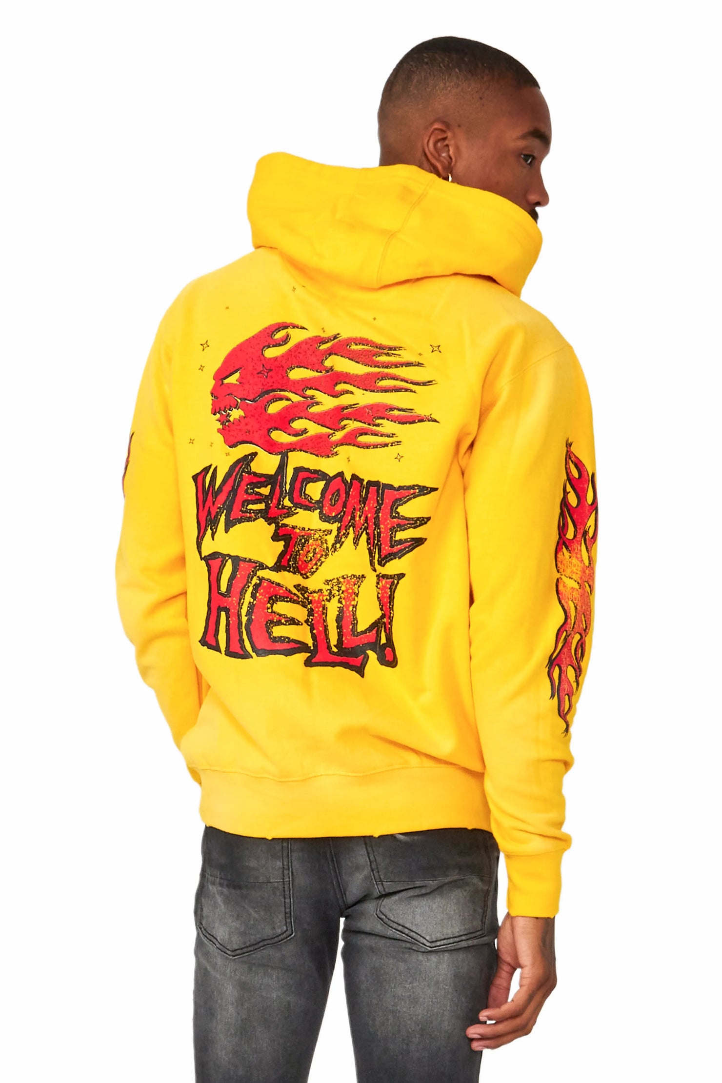 Gaston Yellow Graphic Hoodie