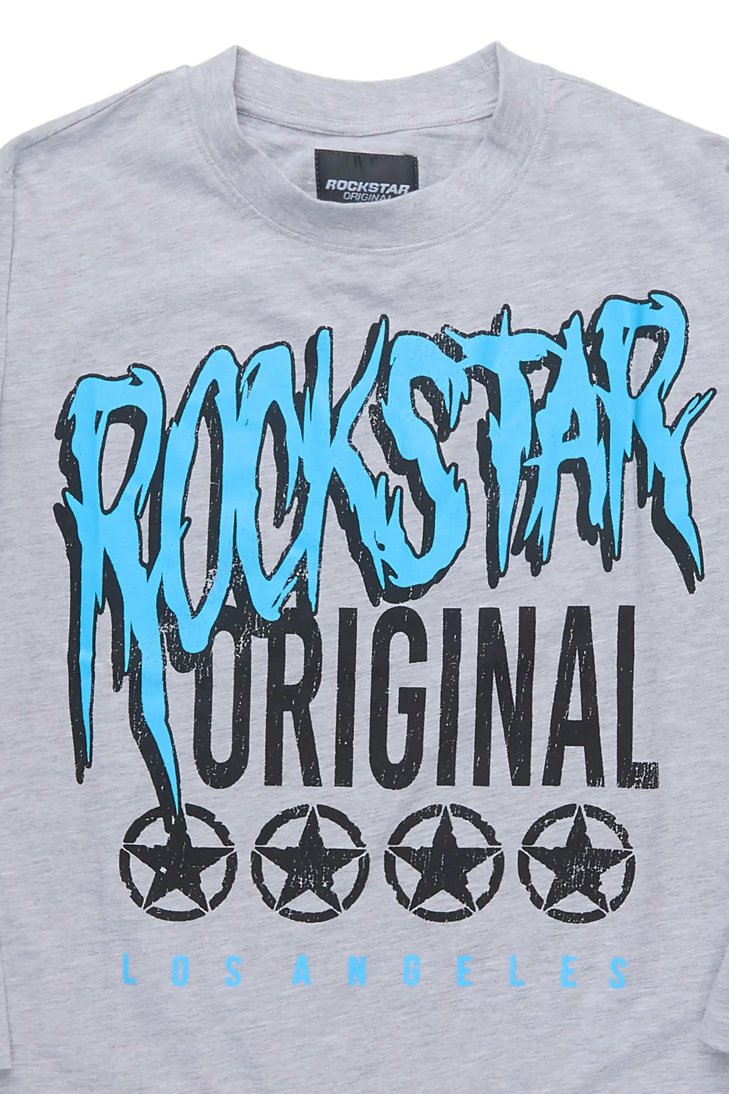 Boys Wizzurd Grey Long Sleeve Graphic T-Shirt