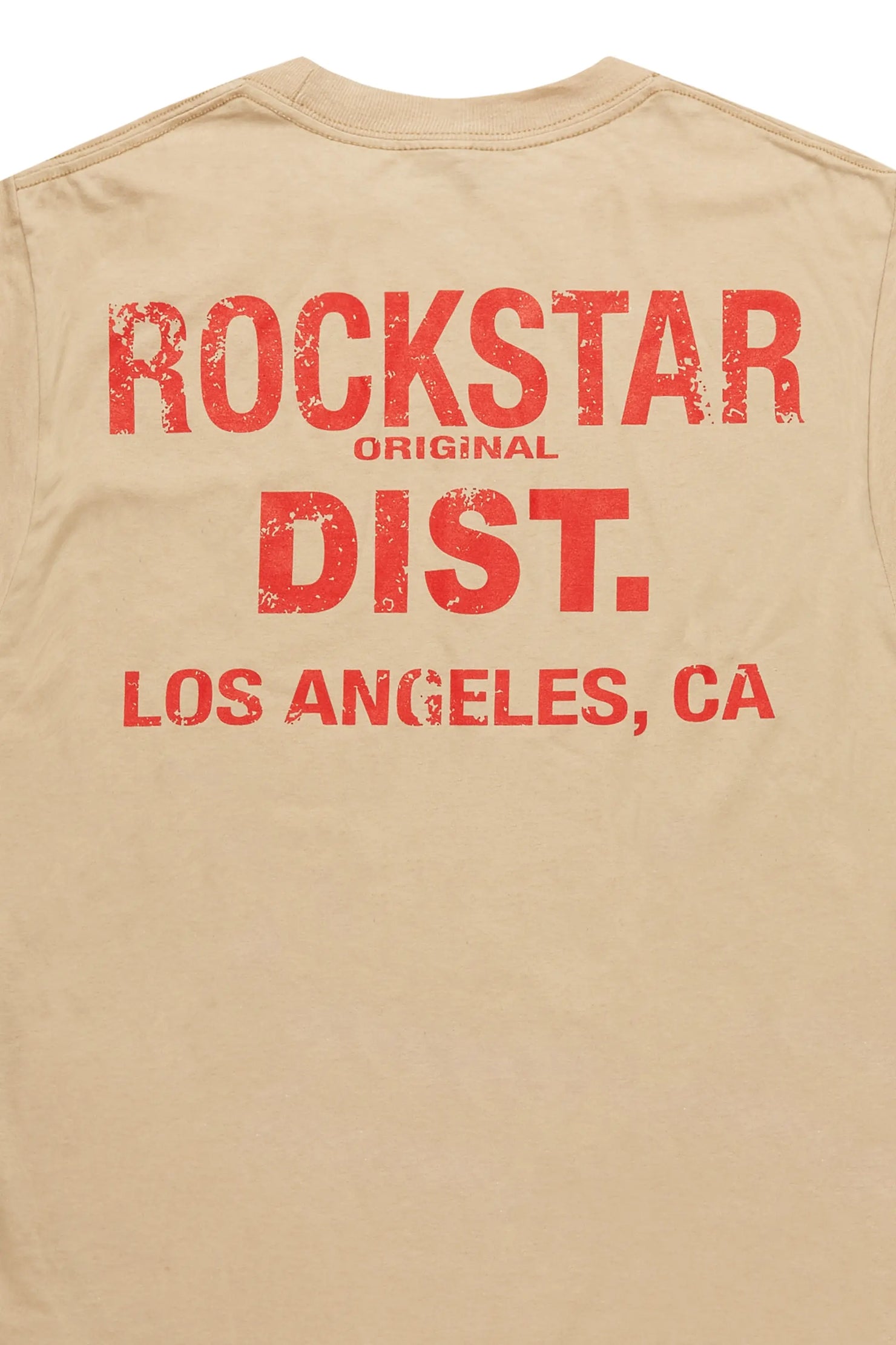 Lake Beige/Red Graphic T-Shirt