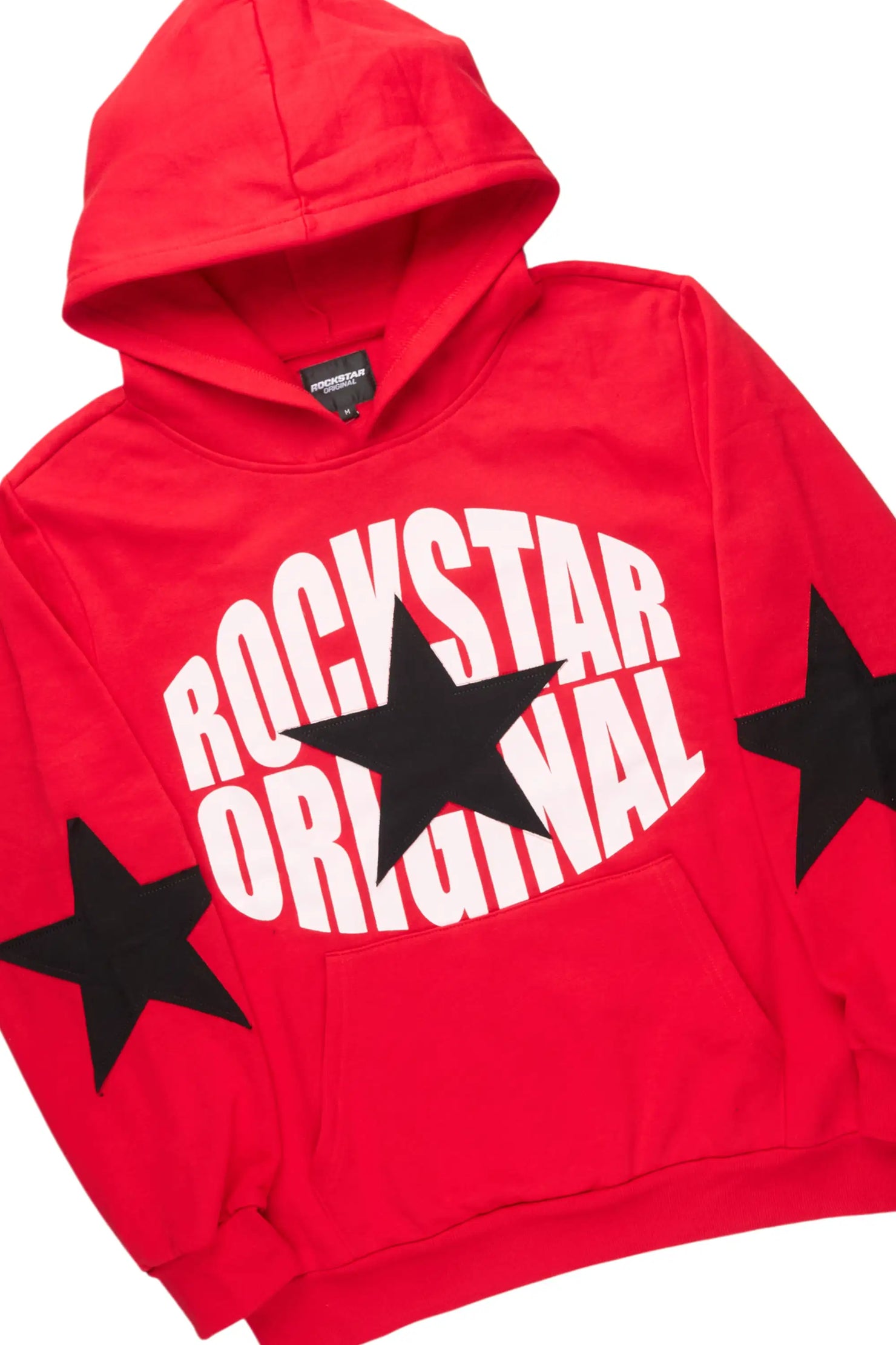States 2.0 Red/Black Hoodie/Stacked Flare Jean Set