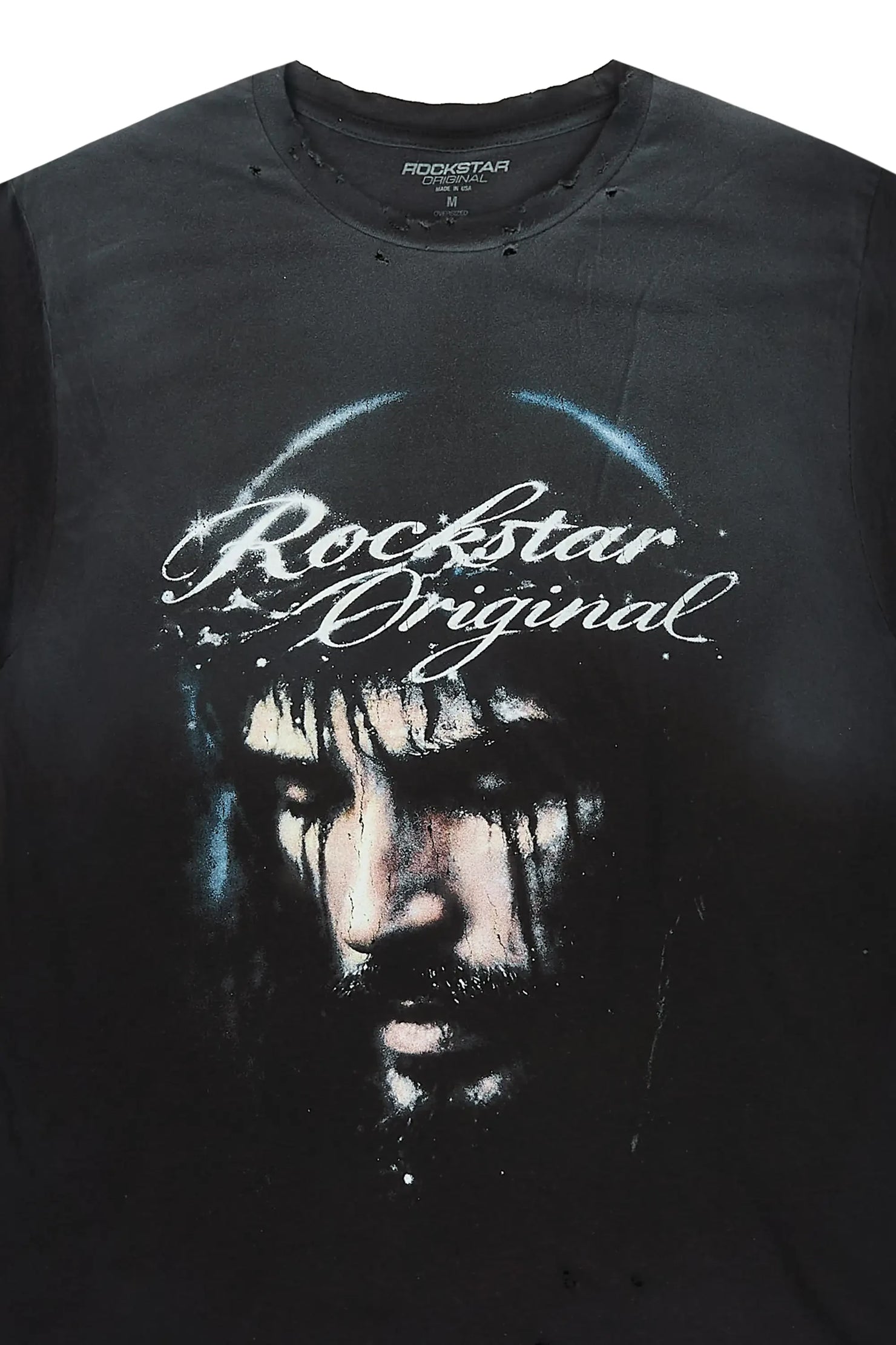 Graves Black Oversized Graphic T-Shirt