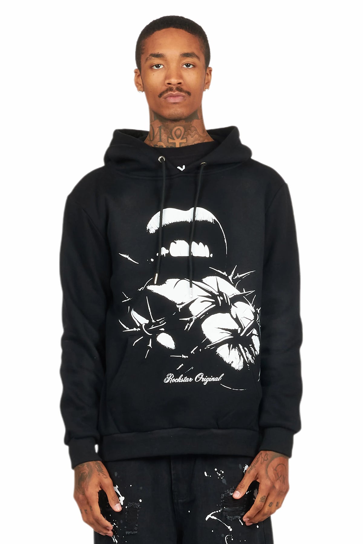 Schmear Black Graphic Hoodie
