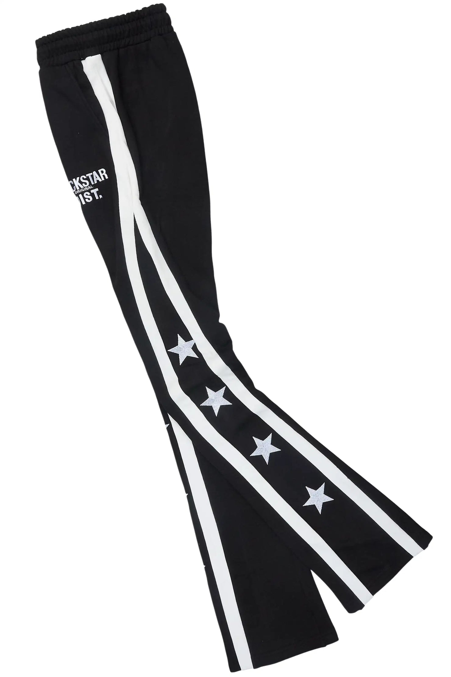 Arkady Black Stacked Flare Pant