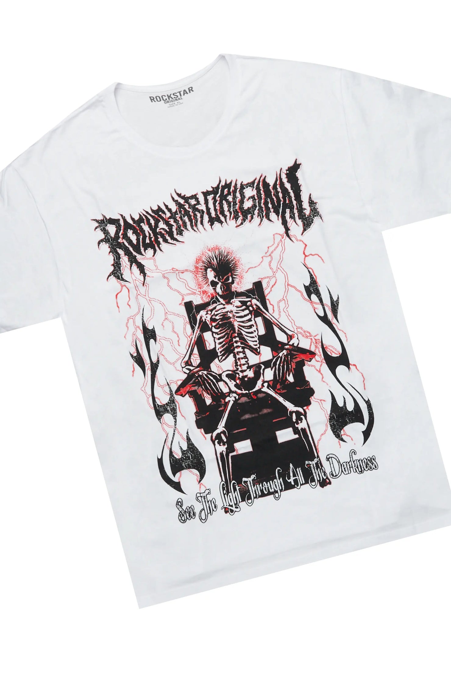 Deathrow White/Red T-Shirt/Stacked Flare Pant Set