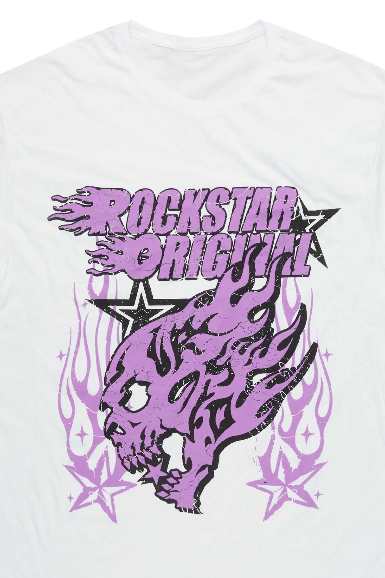 Smitty White/Purple Graphic T-Shirt