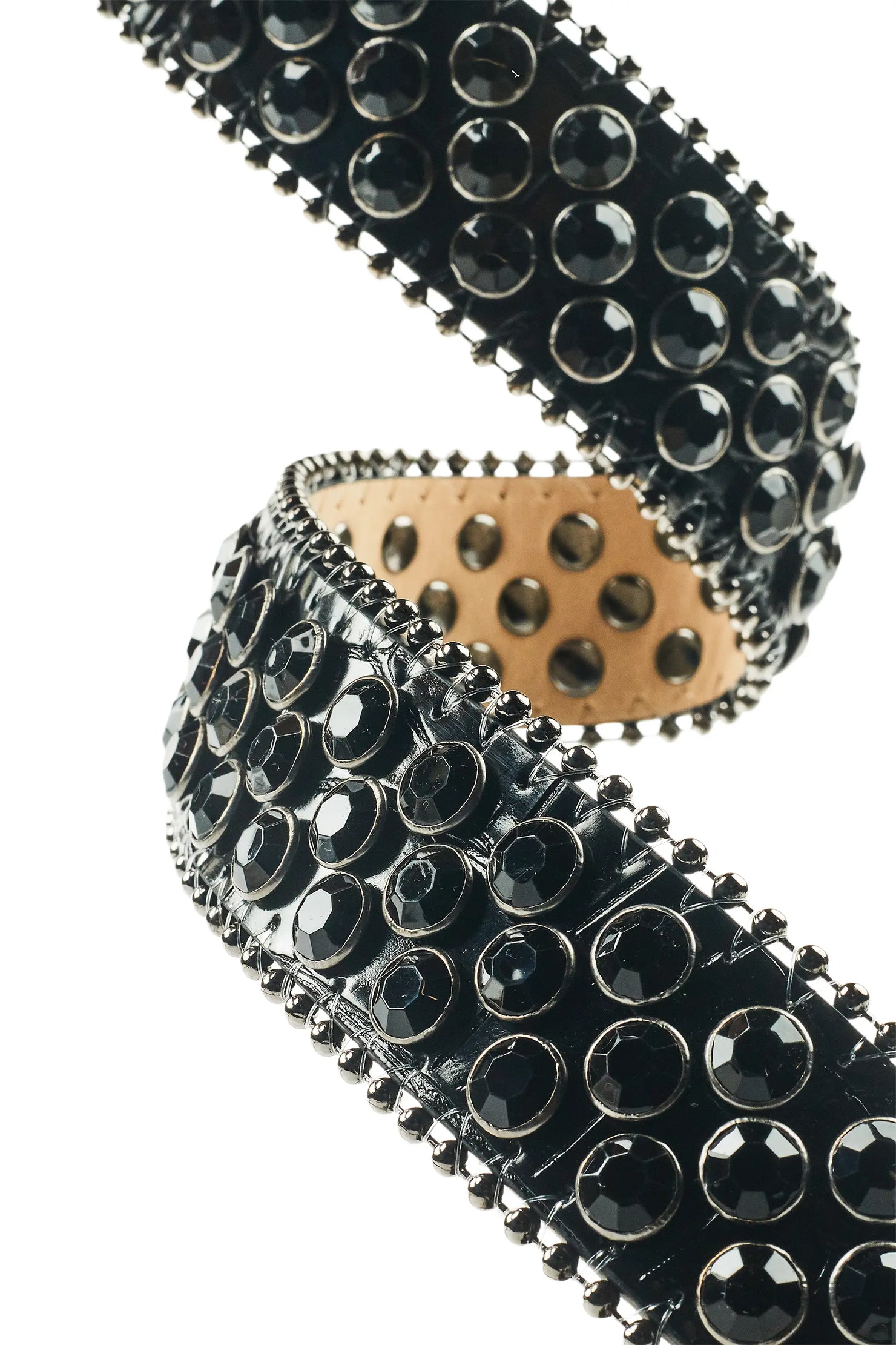 Girls Bliz Black Rockstar Logo Belt