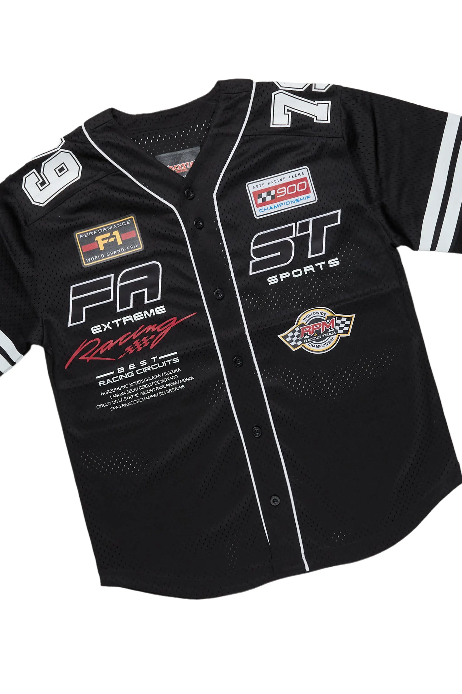 Takato Black Mesh Jersey Short Set