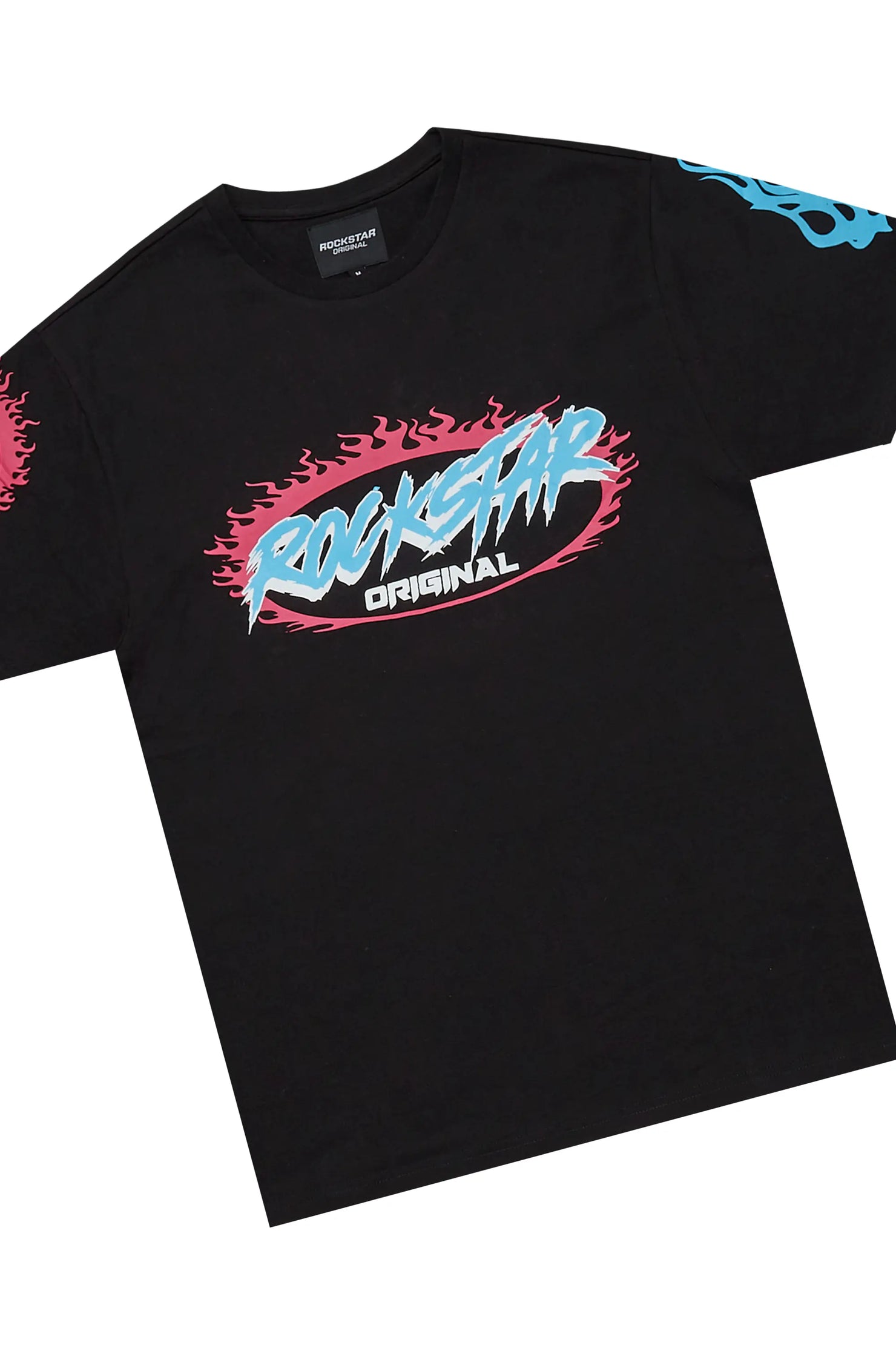 Boys Draven Black T-Shirt Short Set