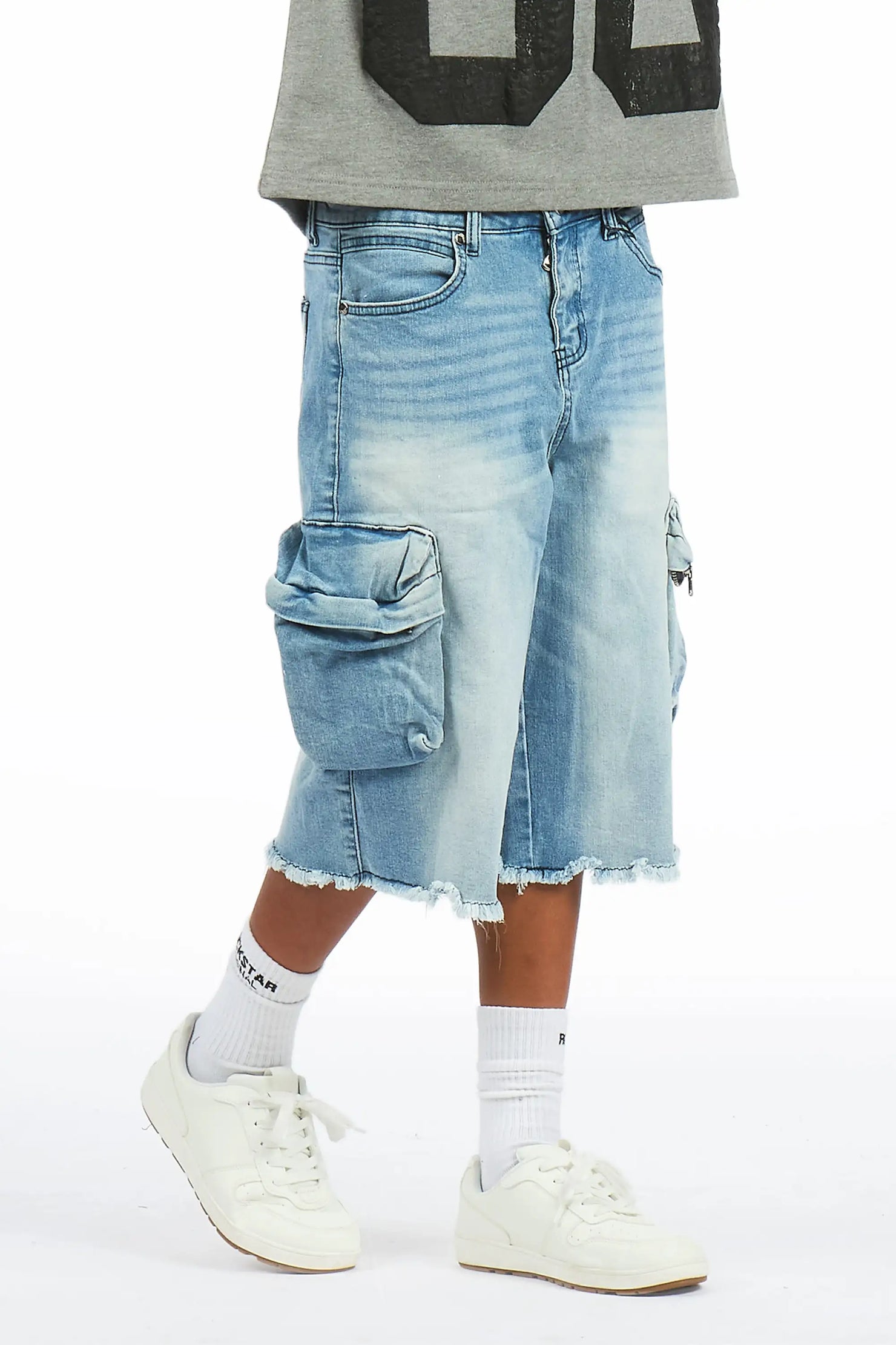 Boys Grand Light Wash Jort