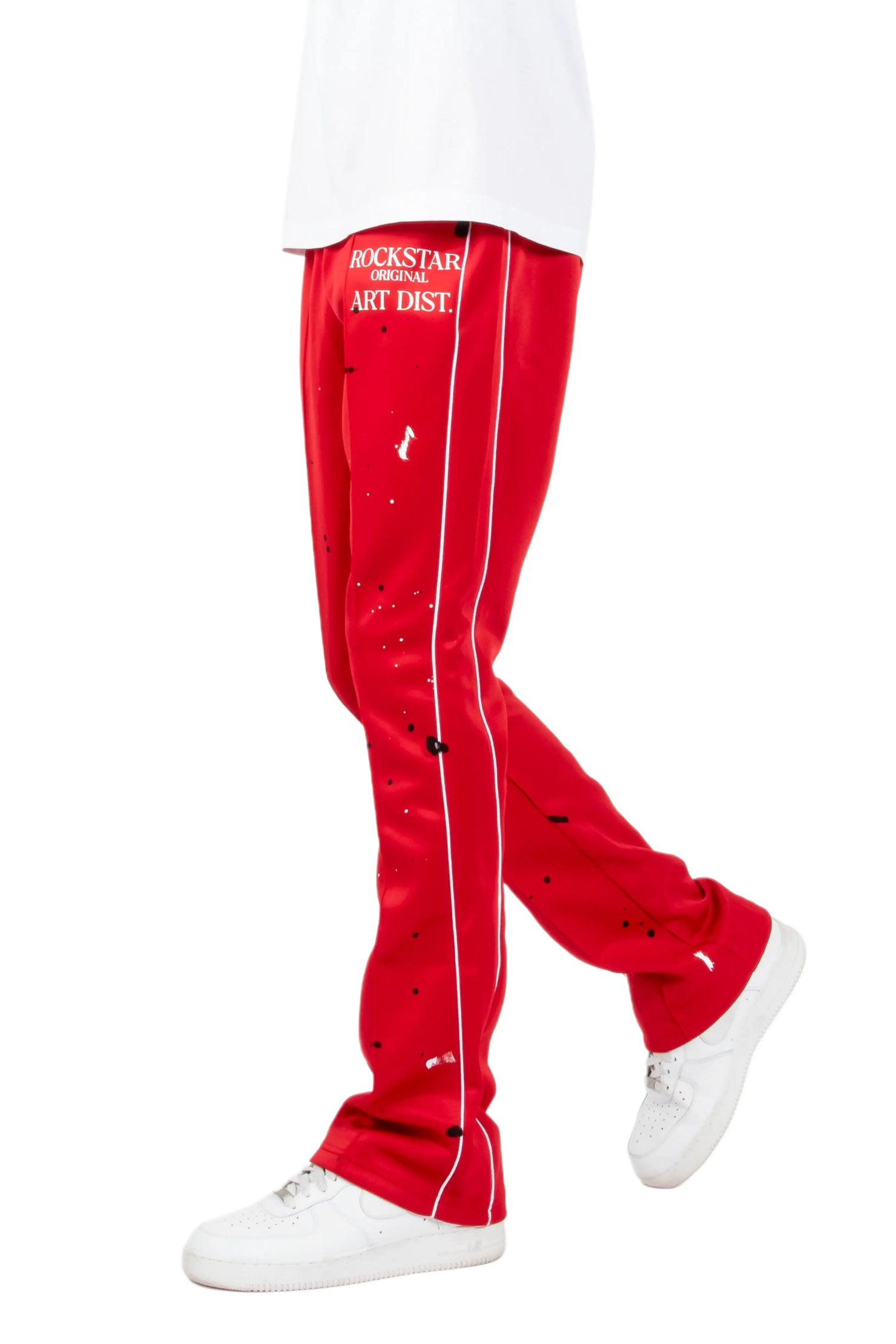 Jaco Red Stacked Flare Pant