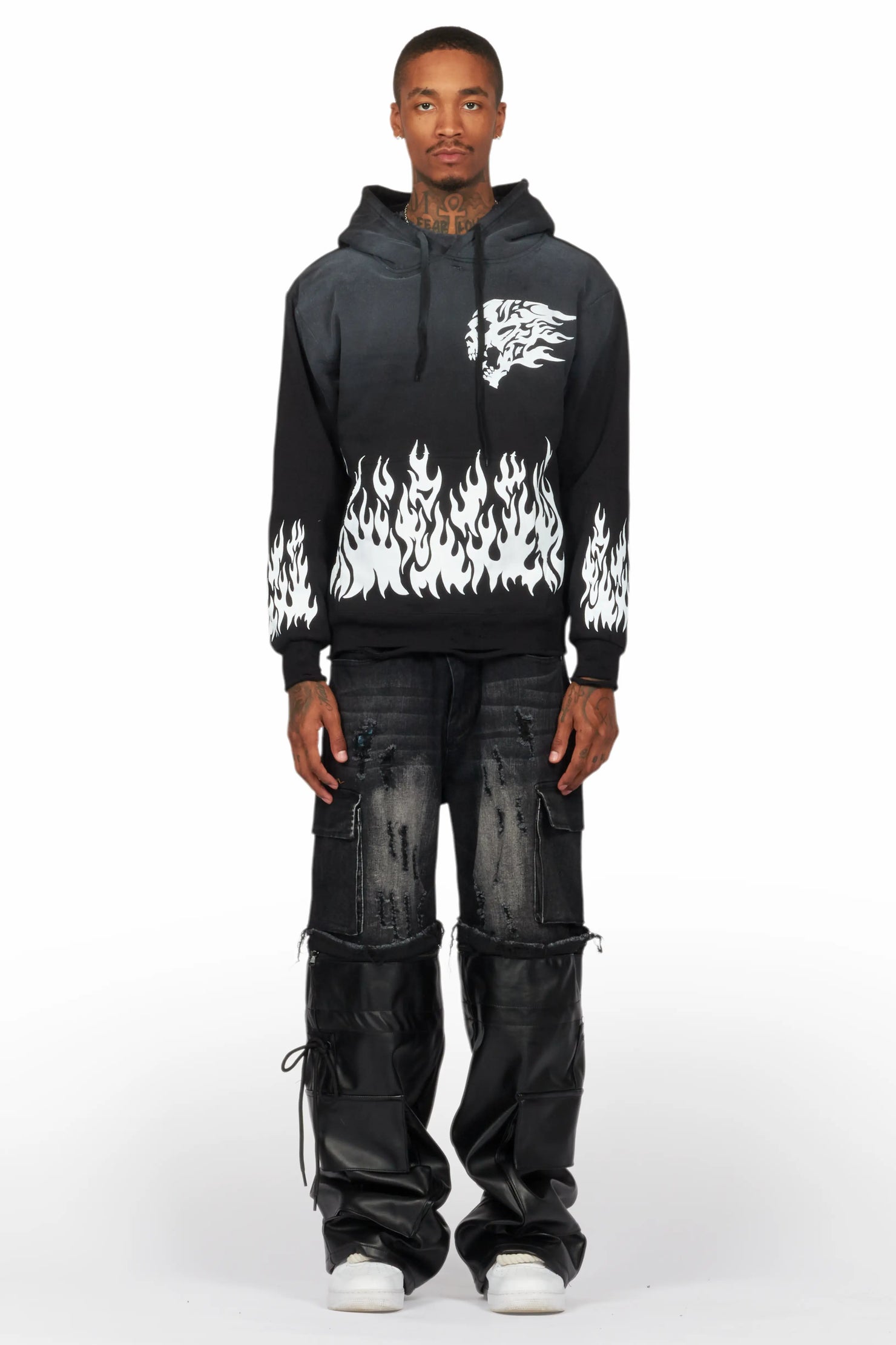 Bubble Black Graphic Hoodie