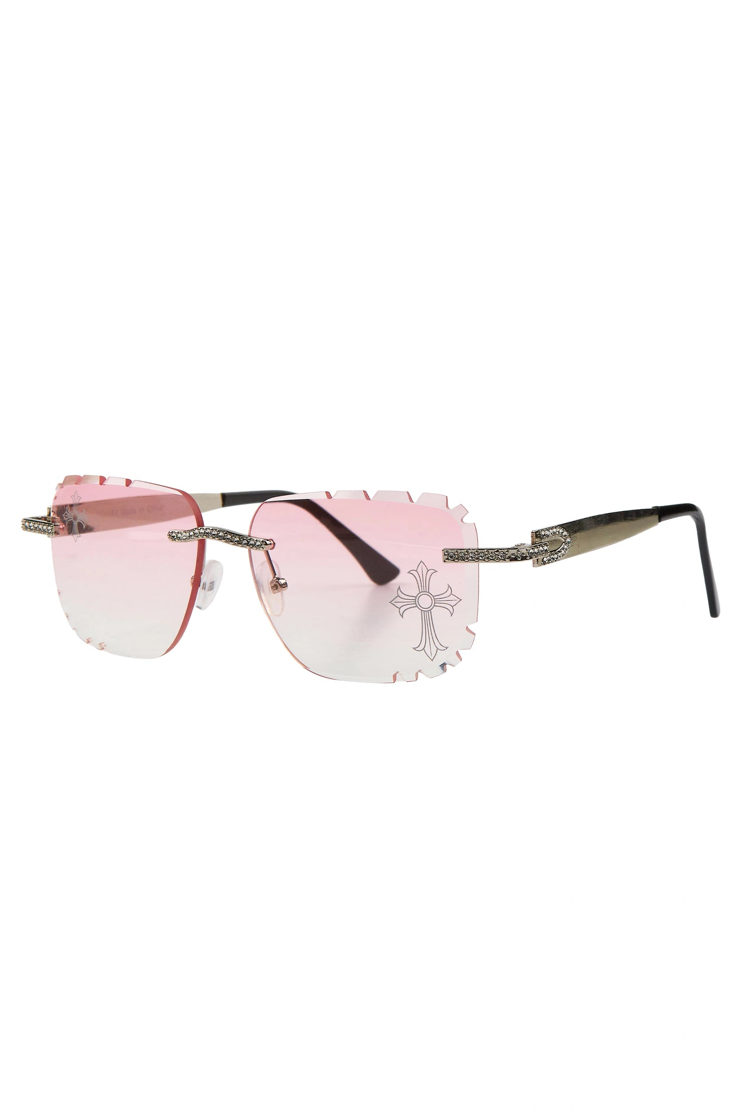Shedralyn Pink/Silver Sunglasses