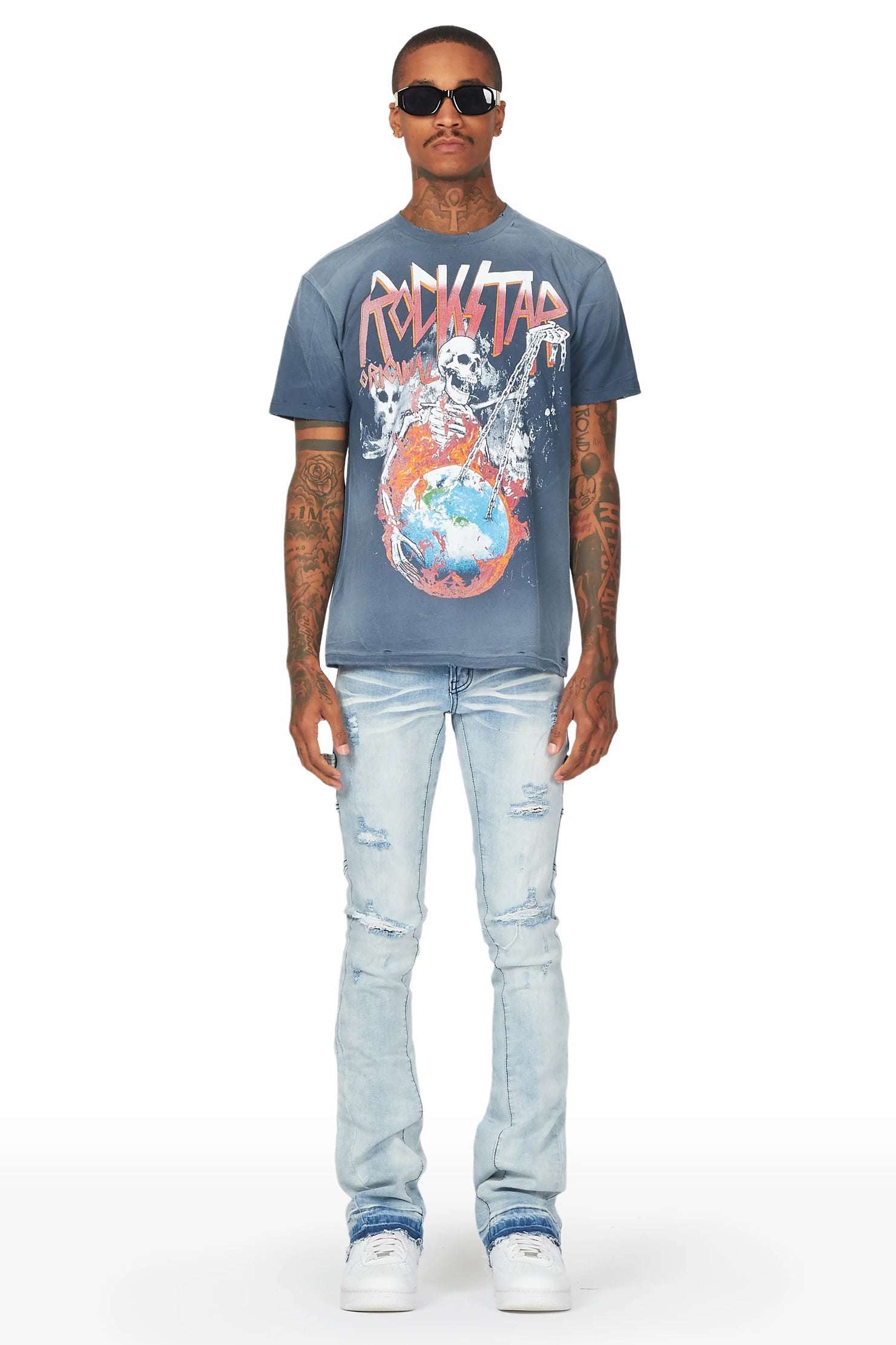 Zaylor Light Blue Super Stacked Jean