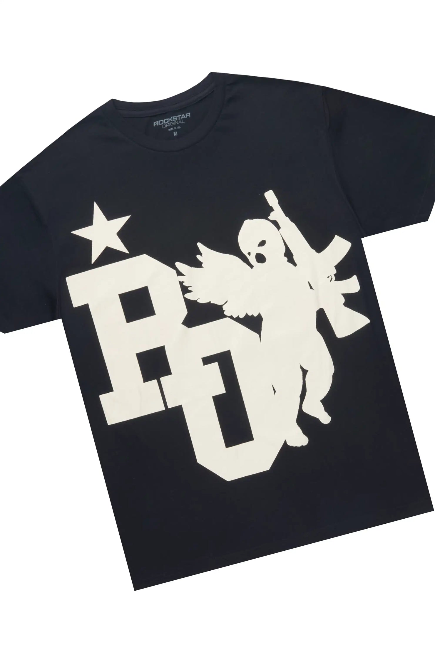 Pluton Black/Cream T-Shirt/Relaxed Track Set