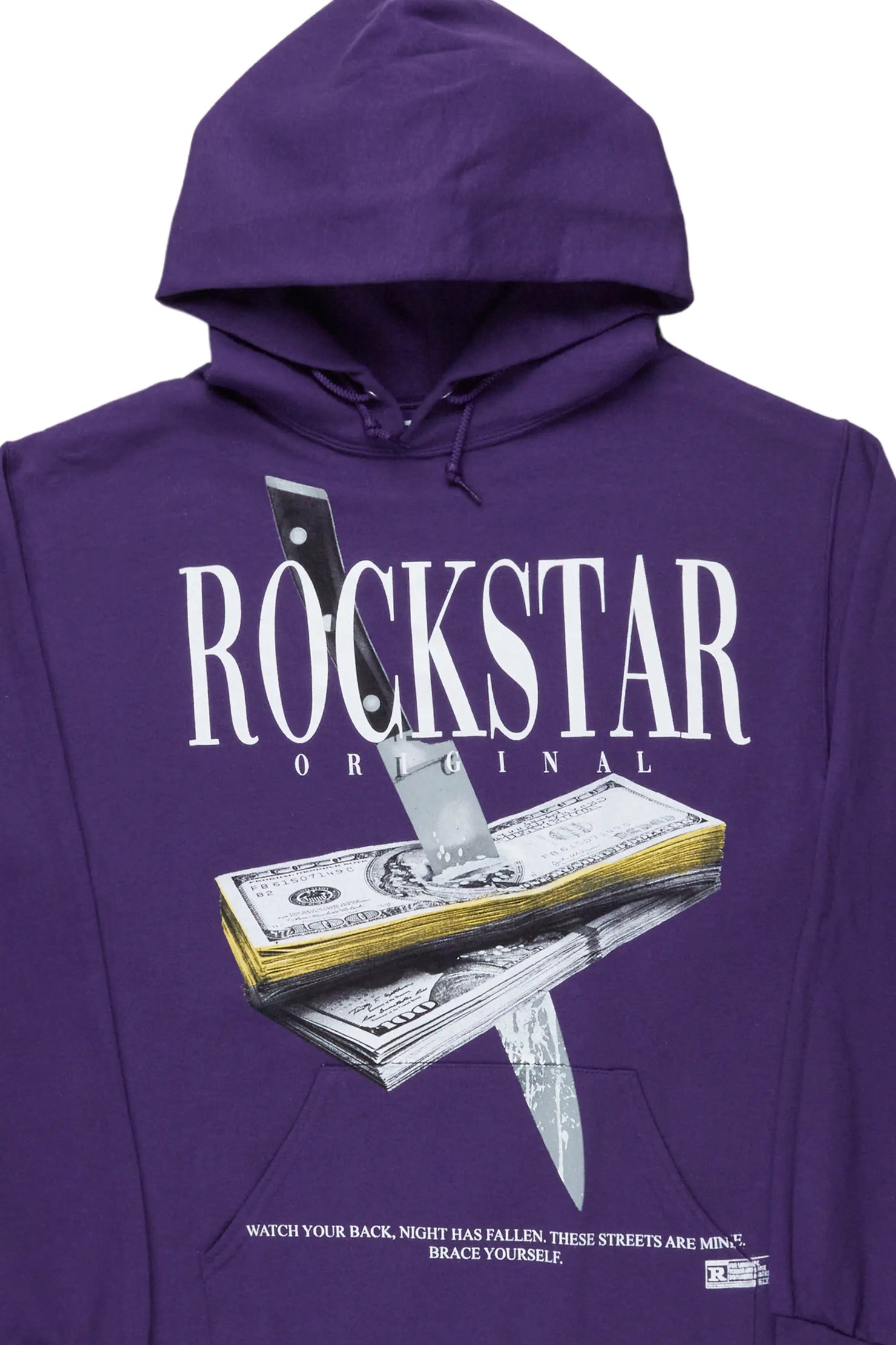 Dayte Nite Purple Graphic Hoodie