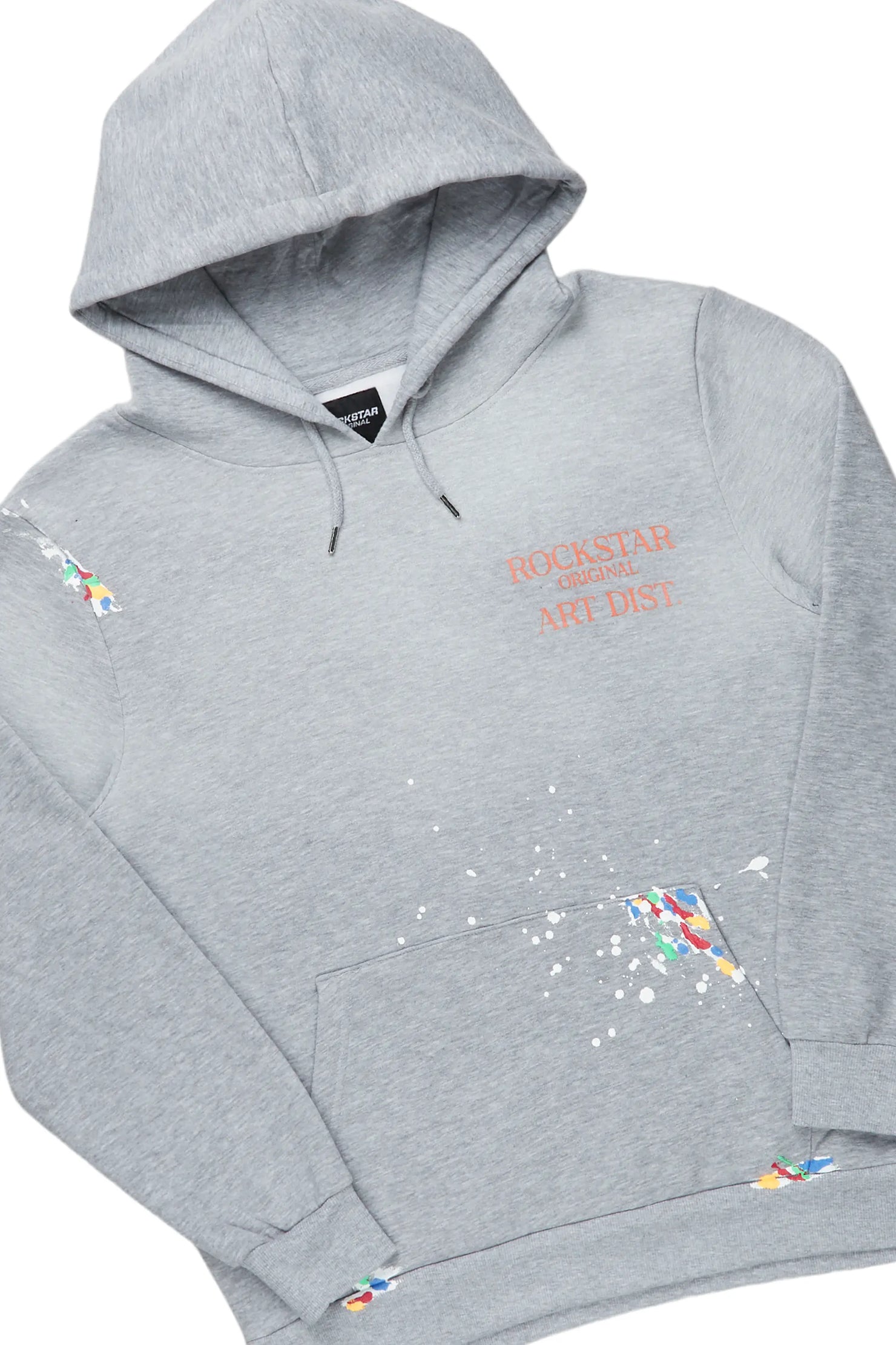 Rockstar Art Dist. Grey/Orange/Black Super Stacked Pant Set